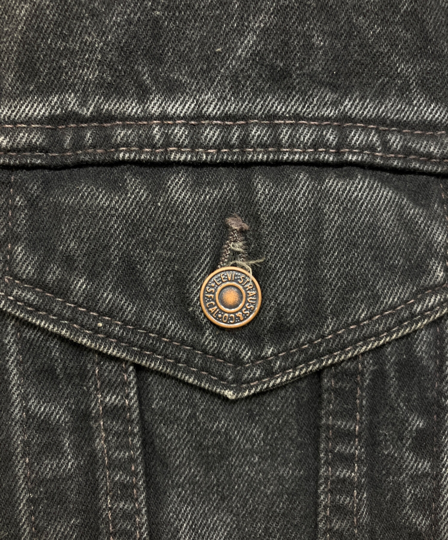 中古・古着通販】LEVI'S (リーバイス) 90'S ブラックデニムジャケット
