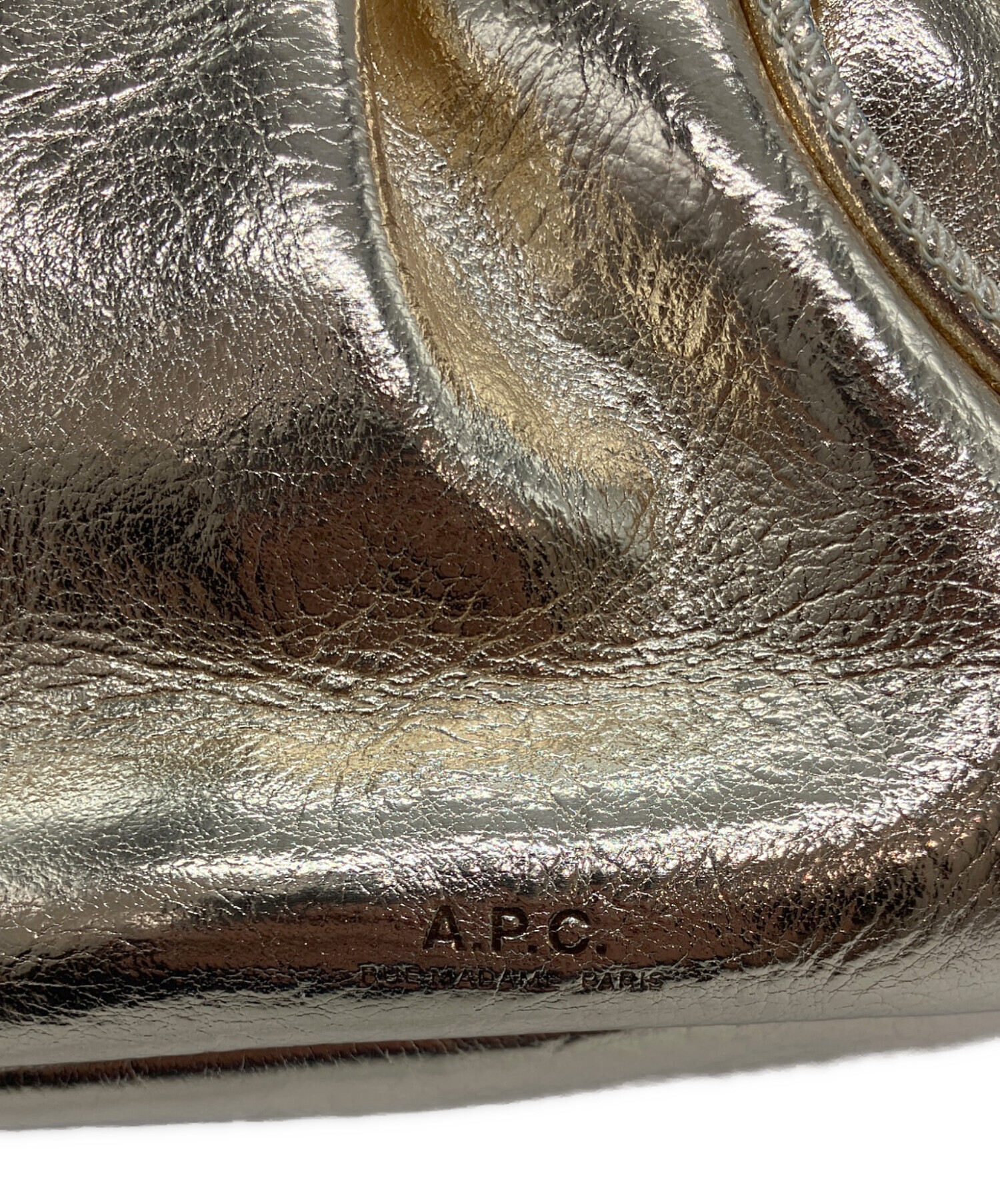 中古・古着通販】A.P.C. (アーペーセー) BOURSE NINON SMALL ゴールド 