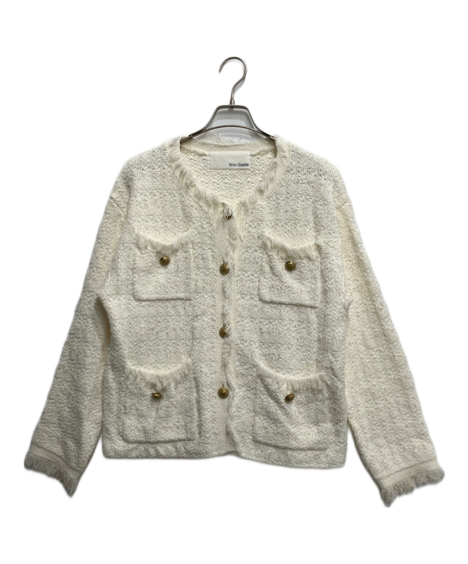 中古・古着通販】Whim Gazette (ウィムガゼット) ツイードニット