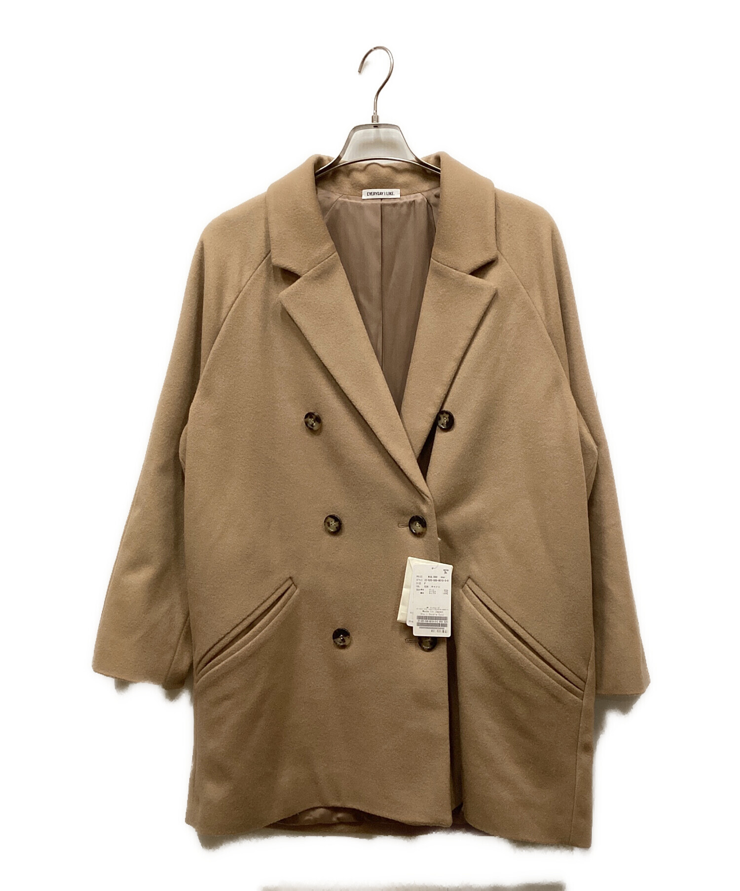 美品✨エブリデイアイライク　Short Double Coat　ダブルコート 中古・古着通販】EVERYDAY I LIKE. (エヴリデイ アイ ライク) Short