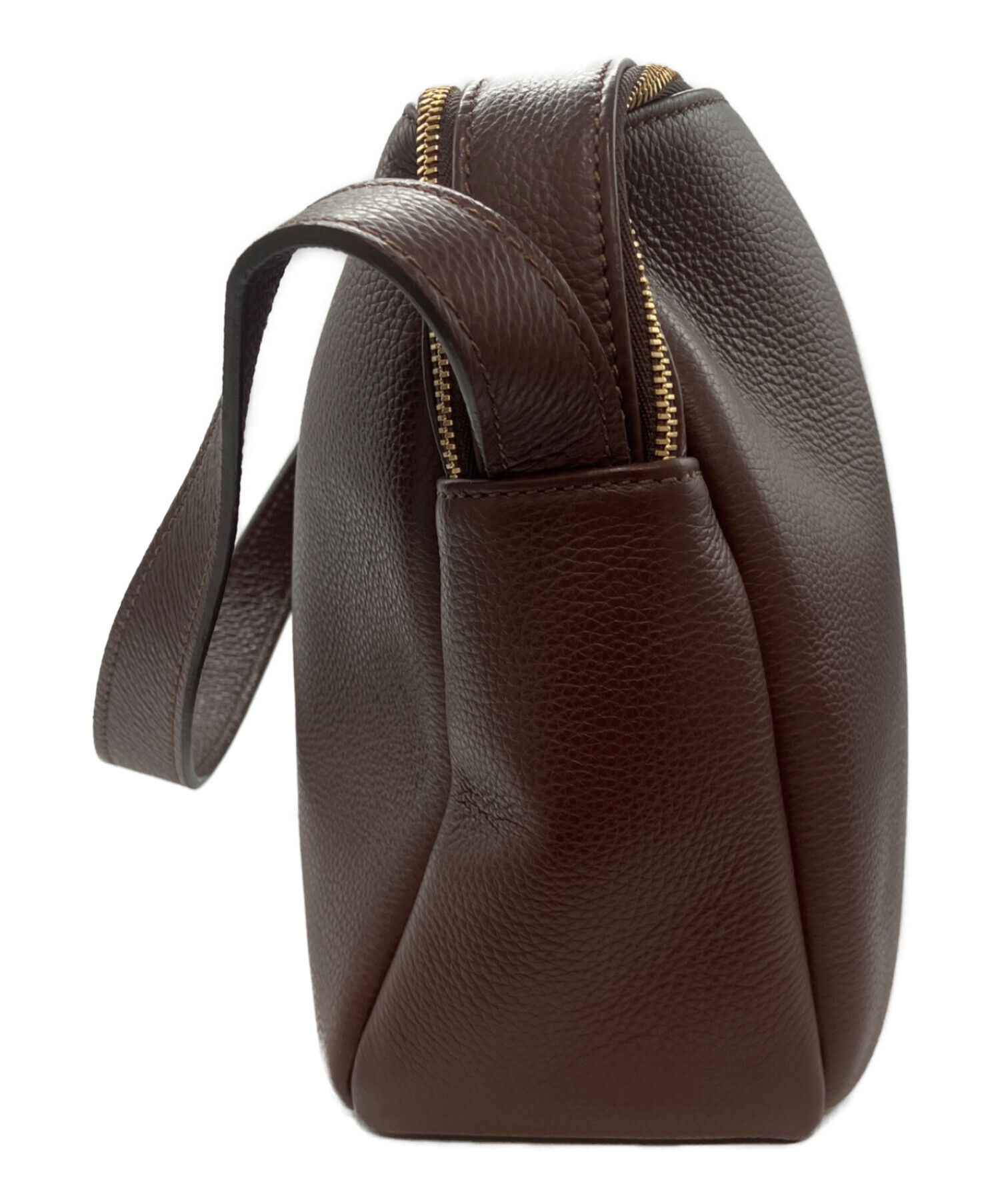 中古・古着通販】elleme (エレメ) ダブルファスナーショルダーバッグ