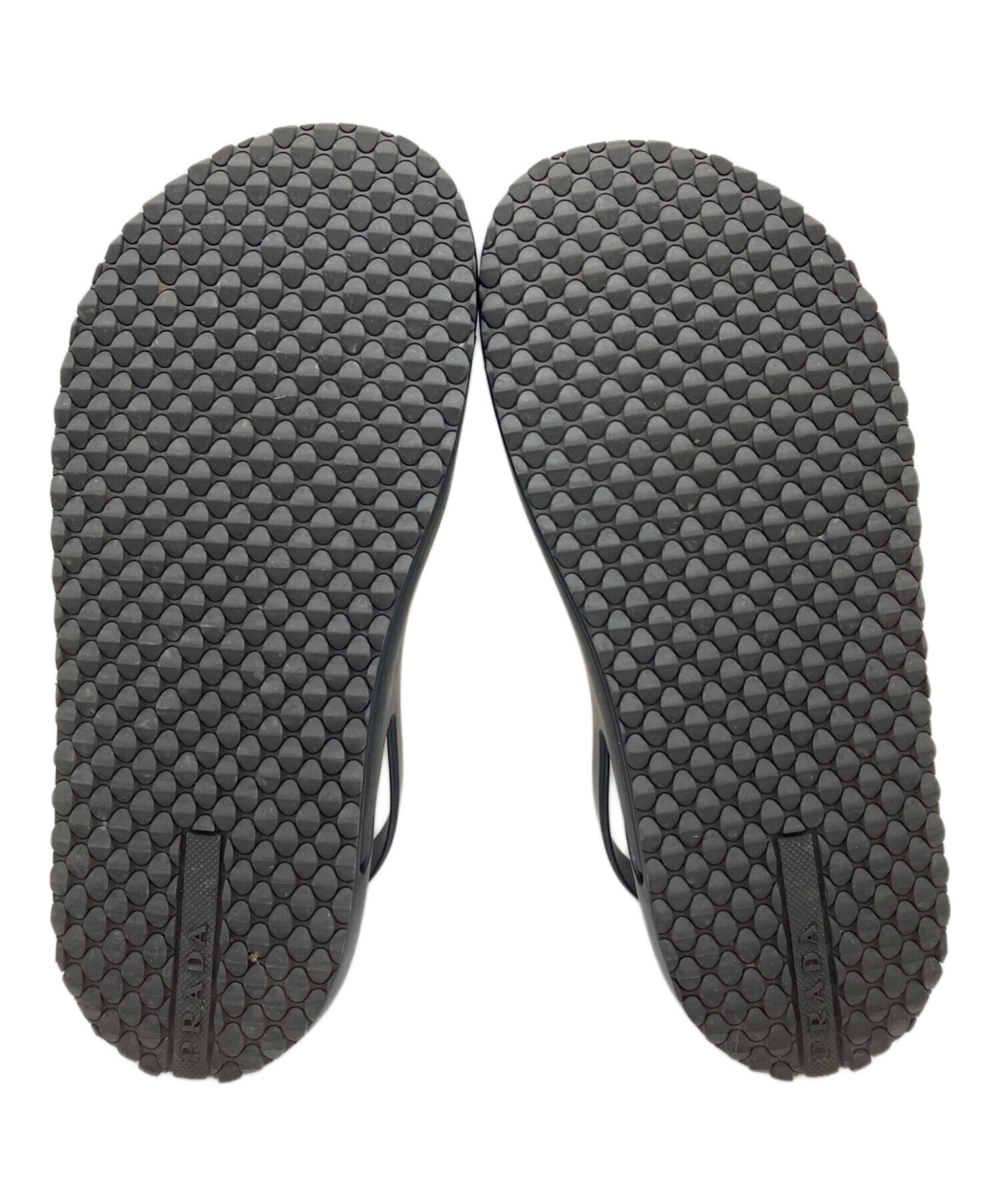 中古・古着通販】PRADA (プラダ) ストラップシャワーサンダル ブラック