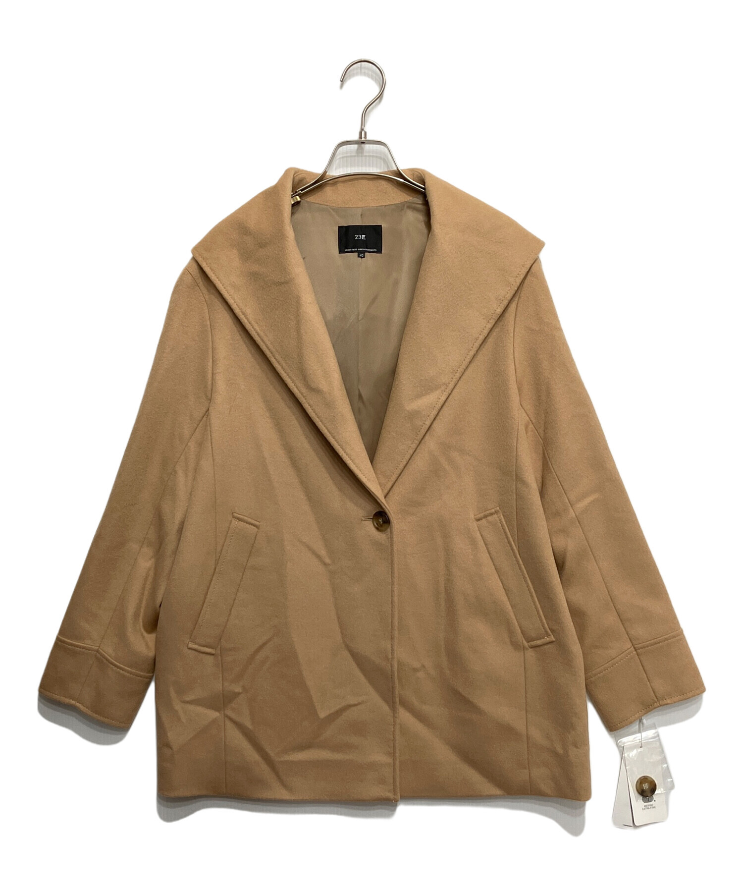 中古・古着通販】23区 (ニジュウサンク) ウールカシミヤビーバー