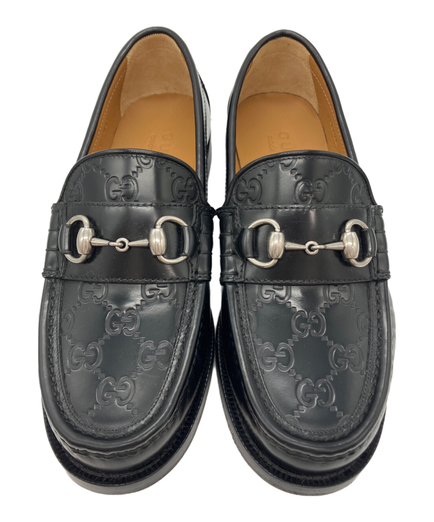 中古・古着通販】GUCCI (グッチ) ビットローファー ブラック サイズ:5