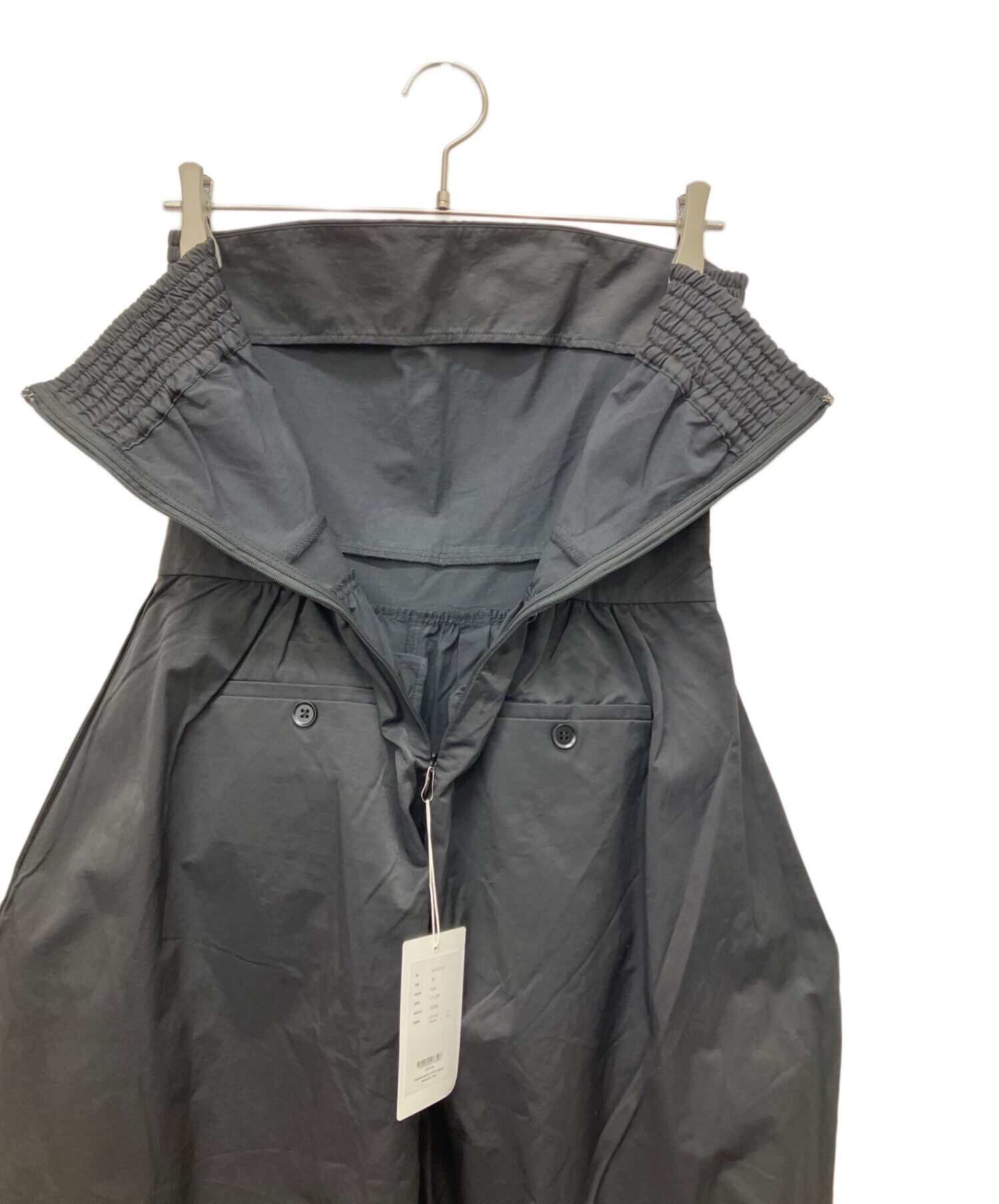 中古・古着通販】anuke (アンヌーク) Wide Bare Combinaison ブラック