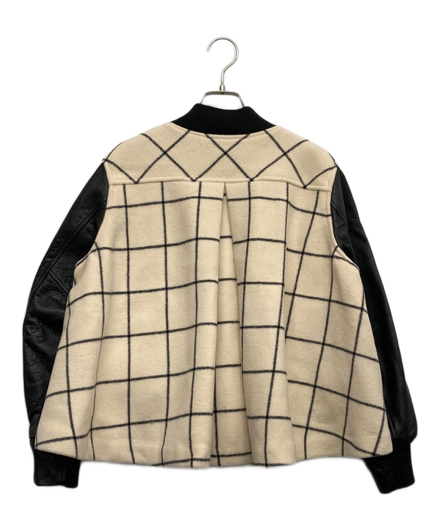 sacai luck コート　スタジャン 中古・古着通販】sacai luck (サカイラック) スタジャン アイボリー