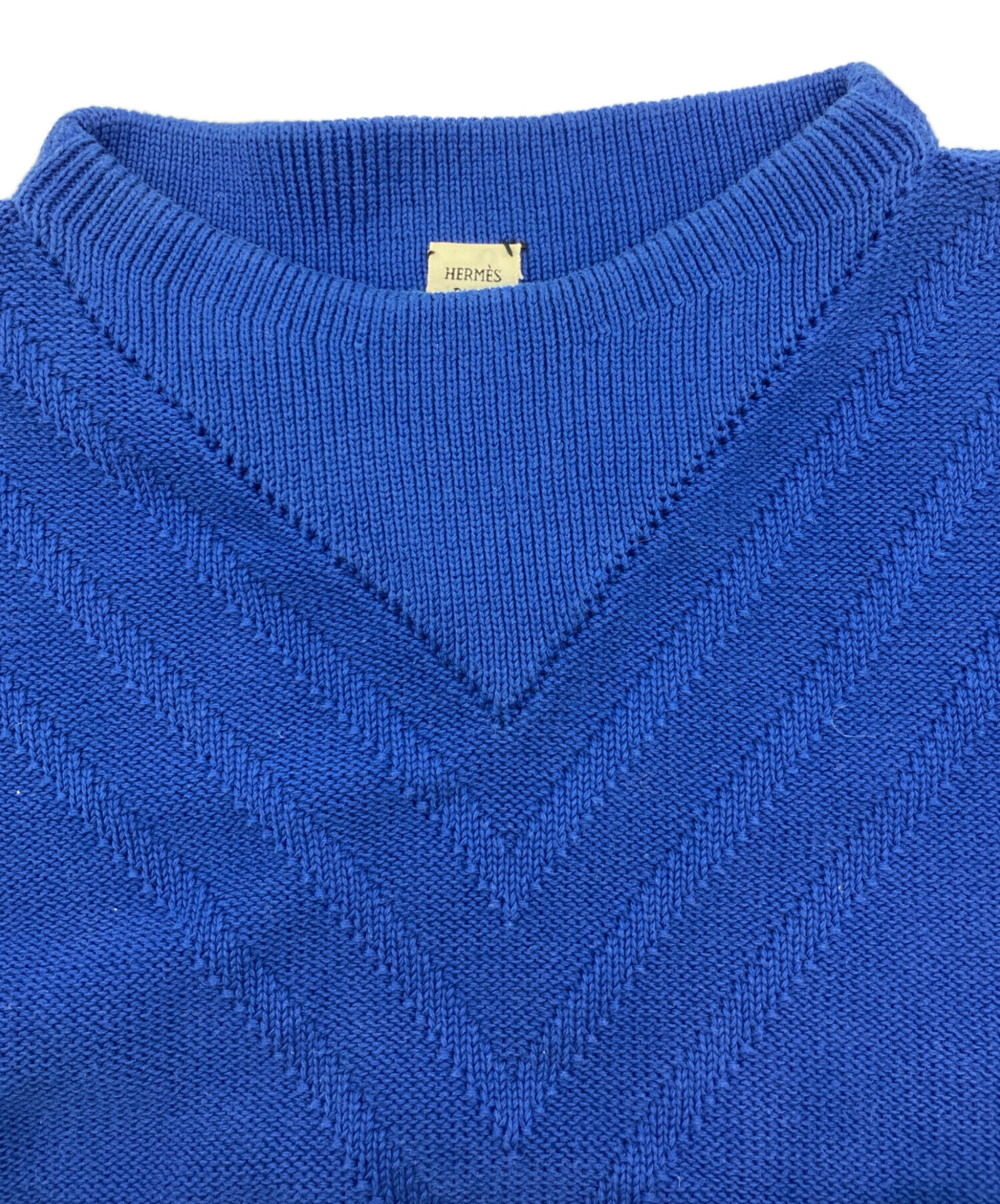 中古・古着通販】HERMES (エルメス) コットンニット ブルー サイズ:34