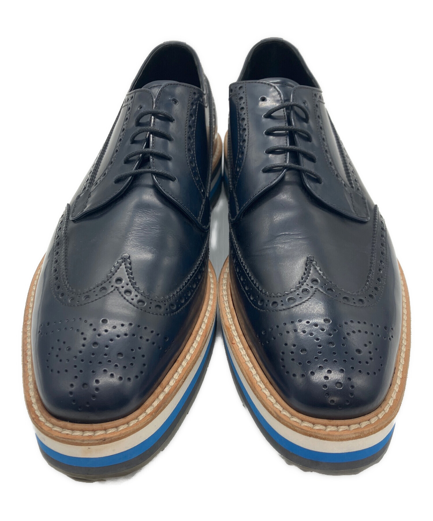 中古・古着通販】PRADA (プラダ) エスパドリーユウィングチップ