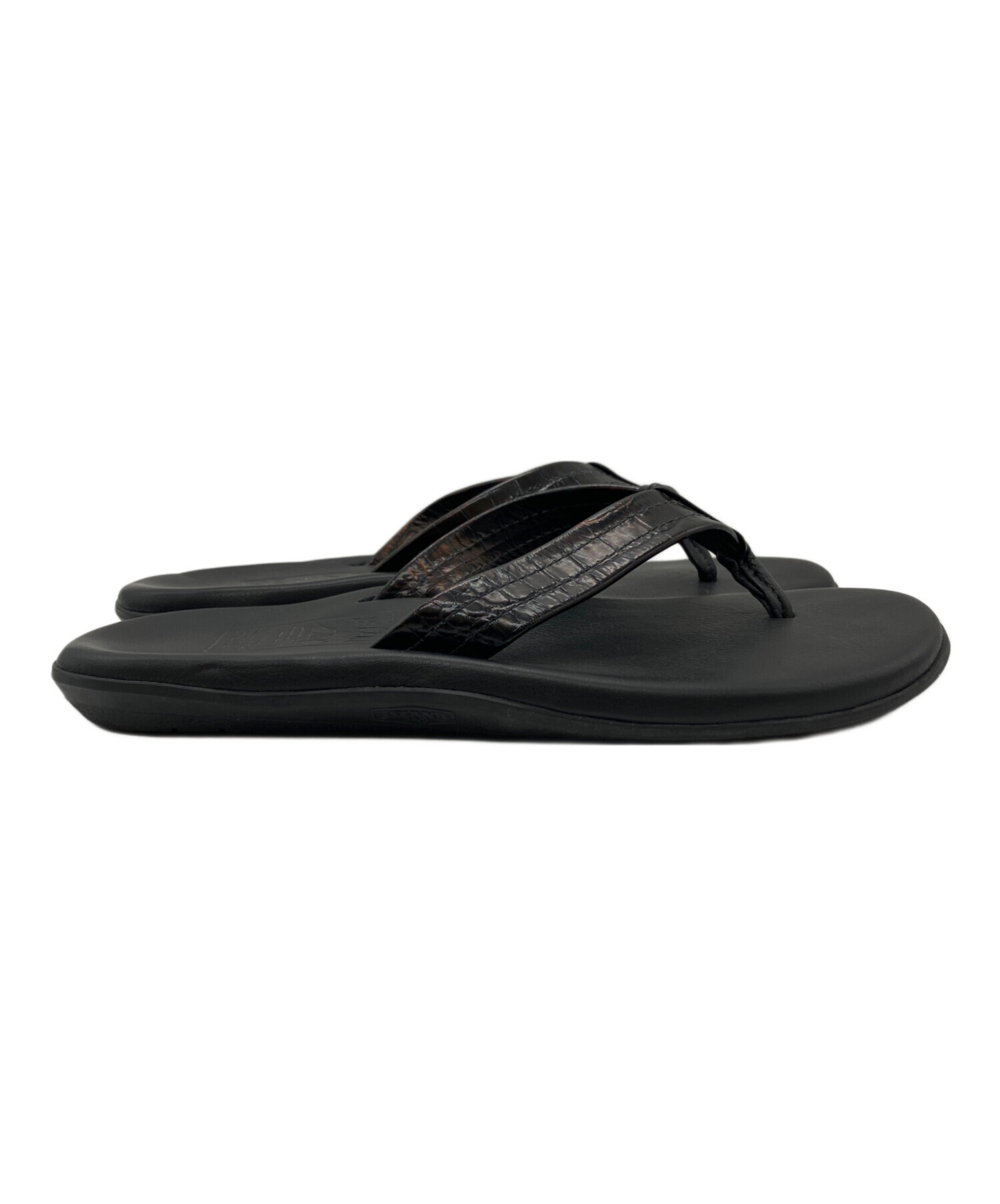 【タグ付き未使用】アイランドスリッパ　トングサンダル 黒　US9 中古・古着通販】ISLAND SLIPPER (アイランドスリッパ) 型押しトング