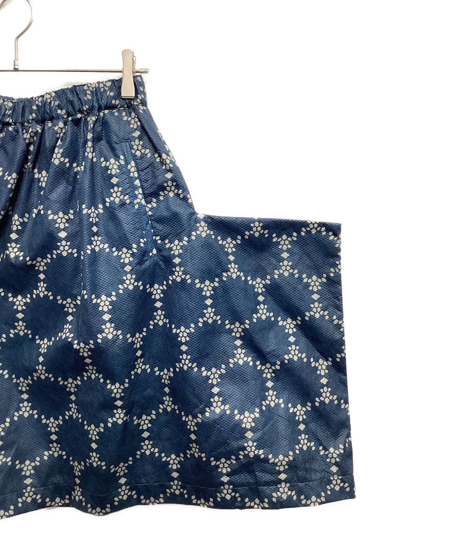 コムデギャルソン　変形スカート　濃紺　Sサイズ 中古・古着通販】COMME des GARCONS (コムデギャルソン) 花柄変形