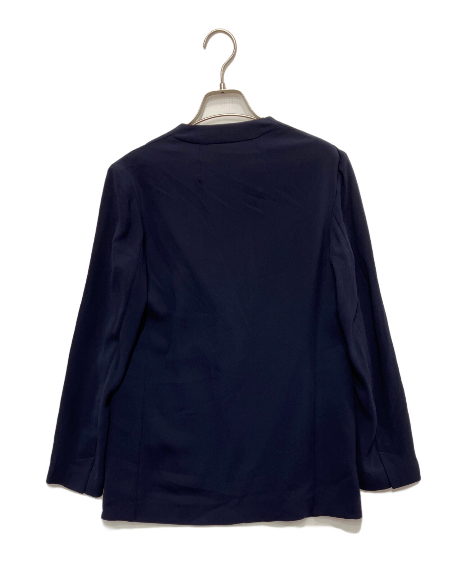 中古・古着通販】theory (セオリー) Powder Crepe CL Collarless JK