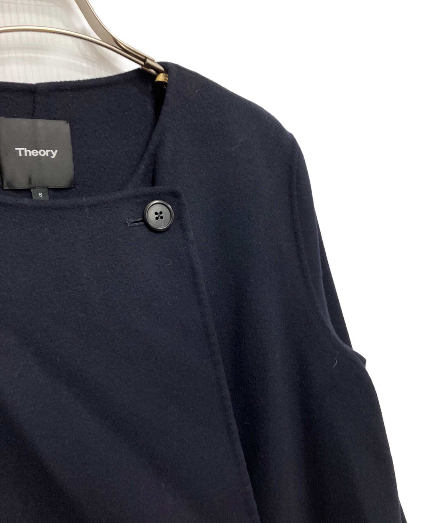 中古・古着通販】theory (セオリー) ウールカシミヤノーカラーコート