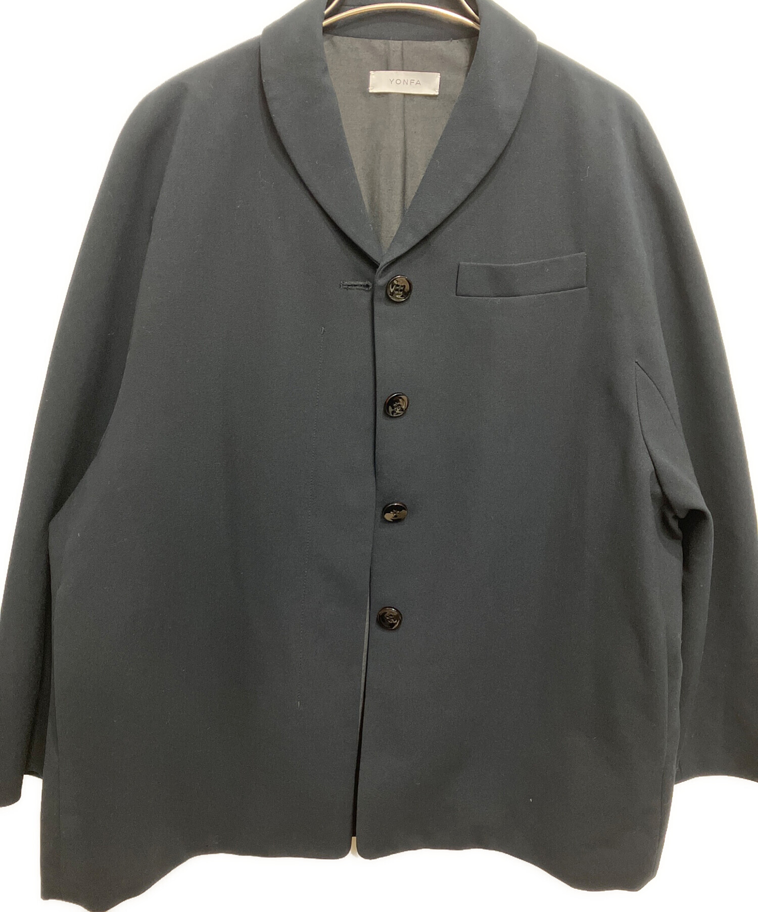 中古・古着通販】YONFA (ヨンファ) モダンジャケット ネイビー サイズ