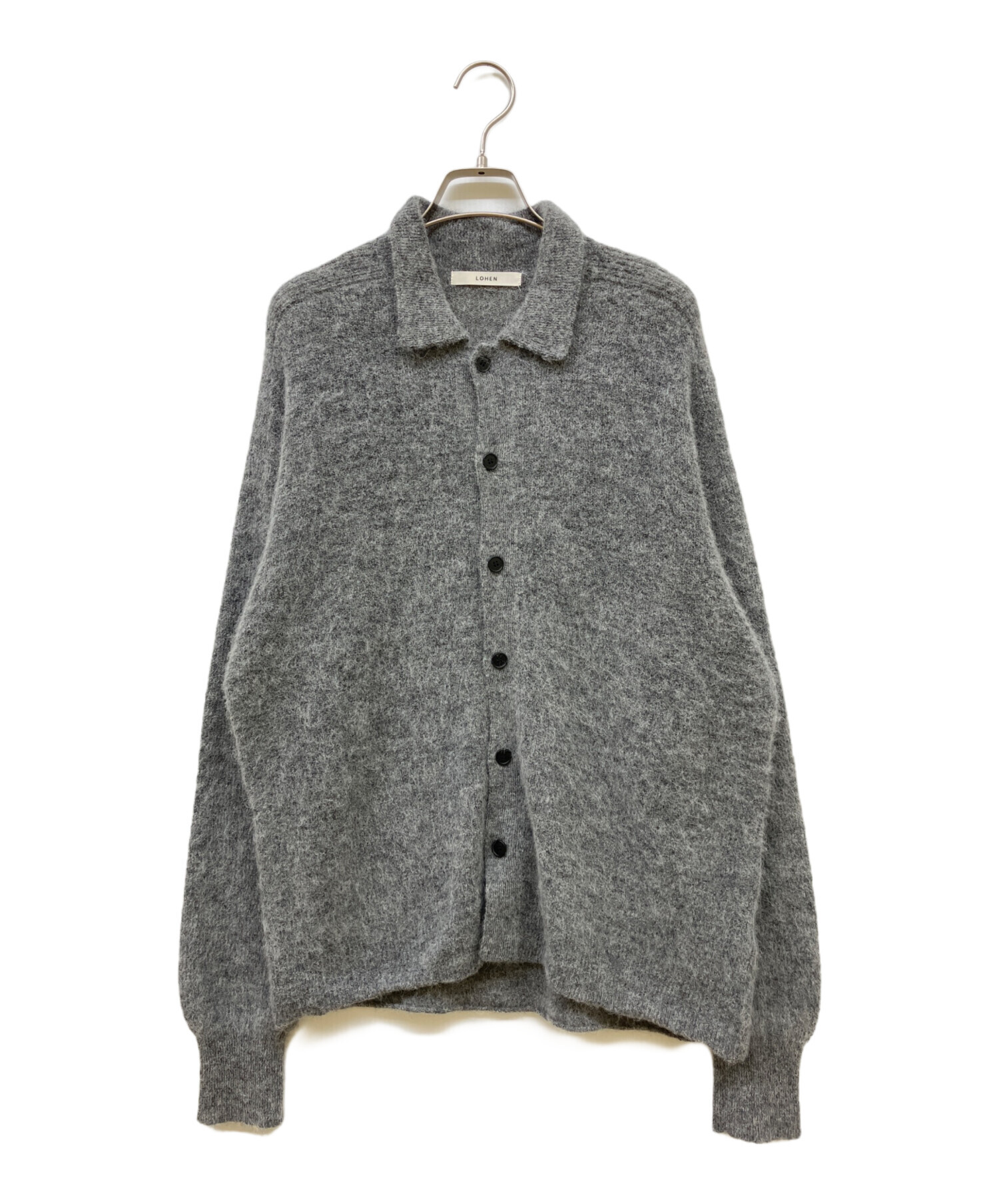 LOHEN モヘアポロニット　ローヘン POLO KNIT 中古・古着通販】LOHEN (ローヘン) MOHAIR POLO KNIT グレー サイズ