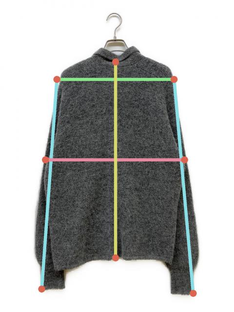 中古・古着通販】LOHEN (ローヘン) MOHAIR POLO KNIT グレー サイズ