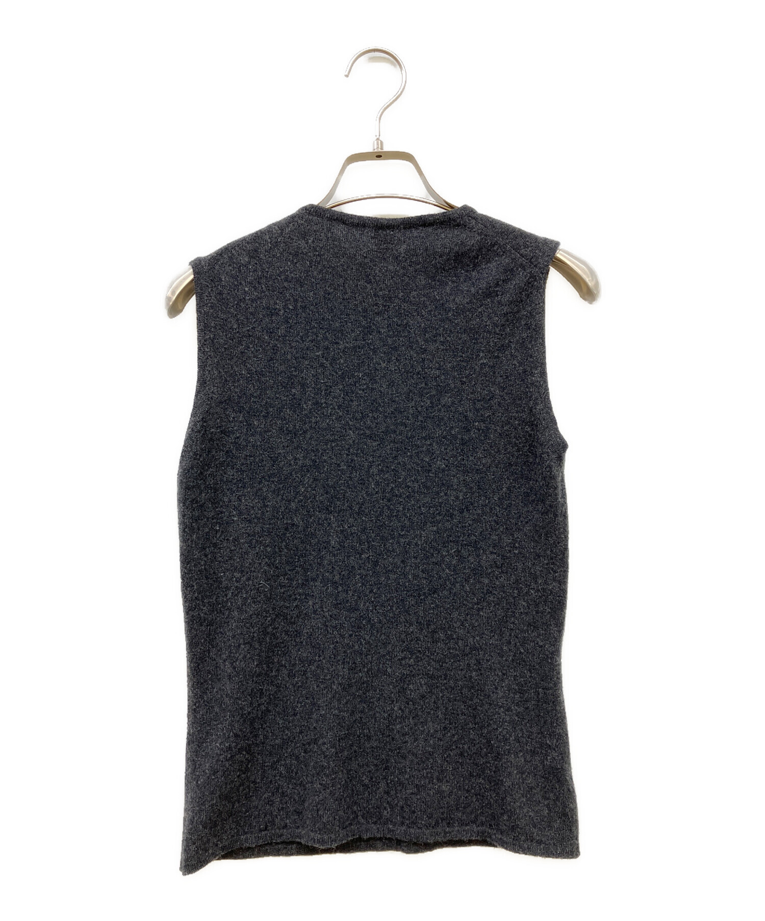 中古・古着通販】HERMES (エルメス) カシミヤノースリーブニット