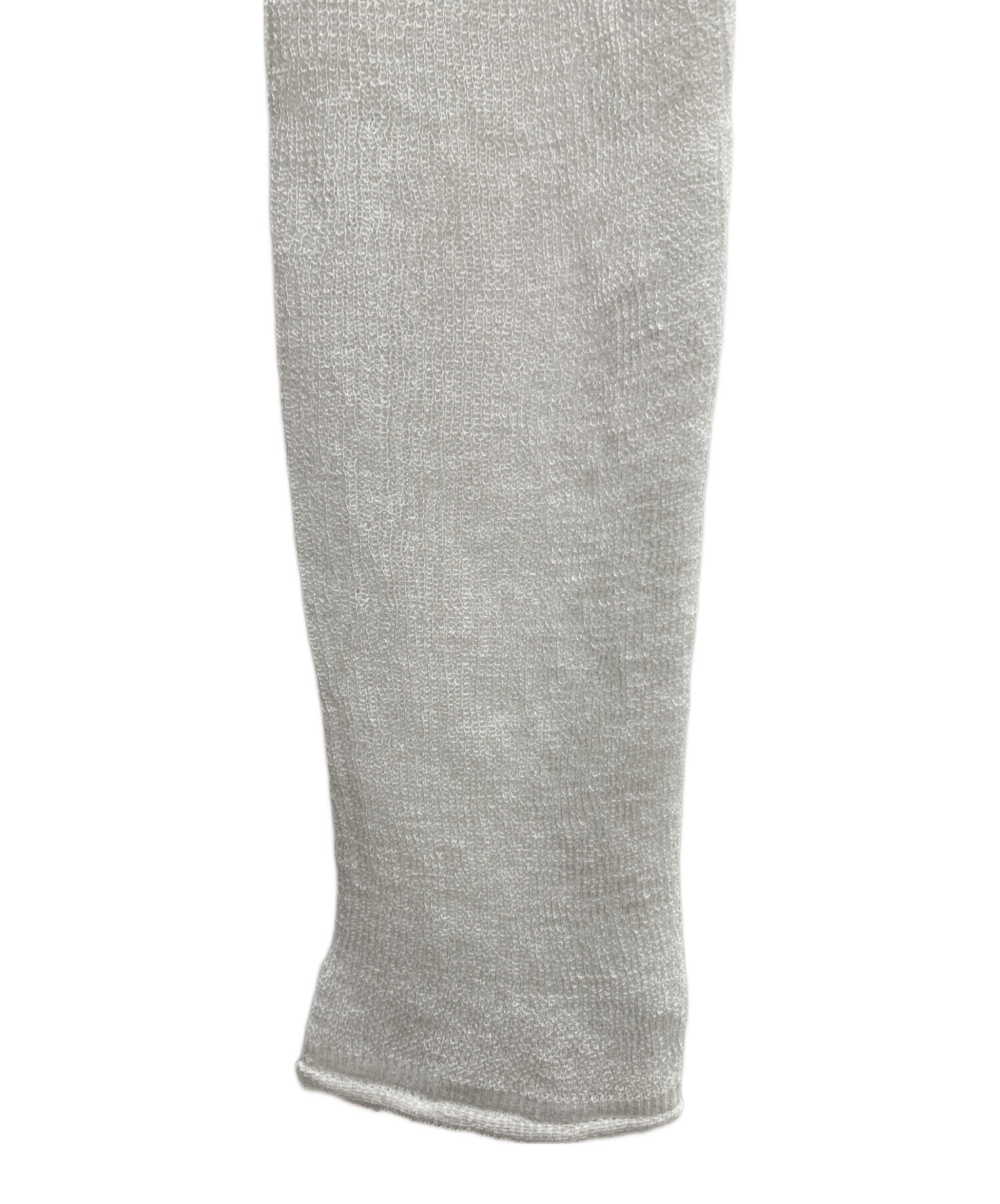 中古・古着通販】CLANE (クラネ) SHEER ROLLED EDGE KNIT CARDIGAN