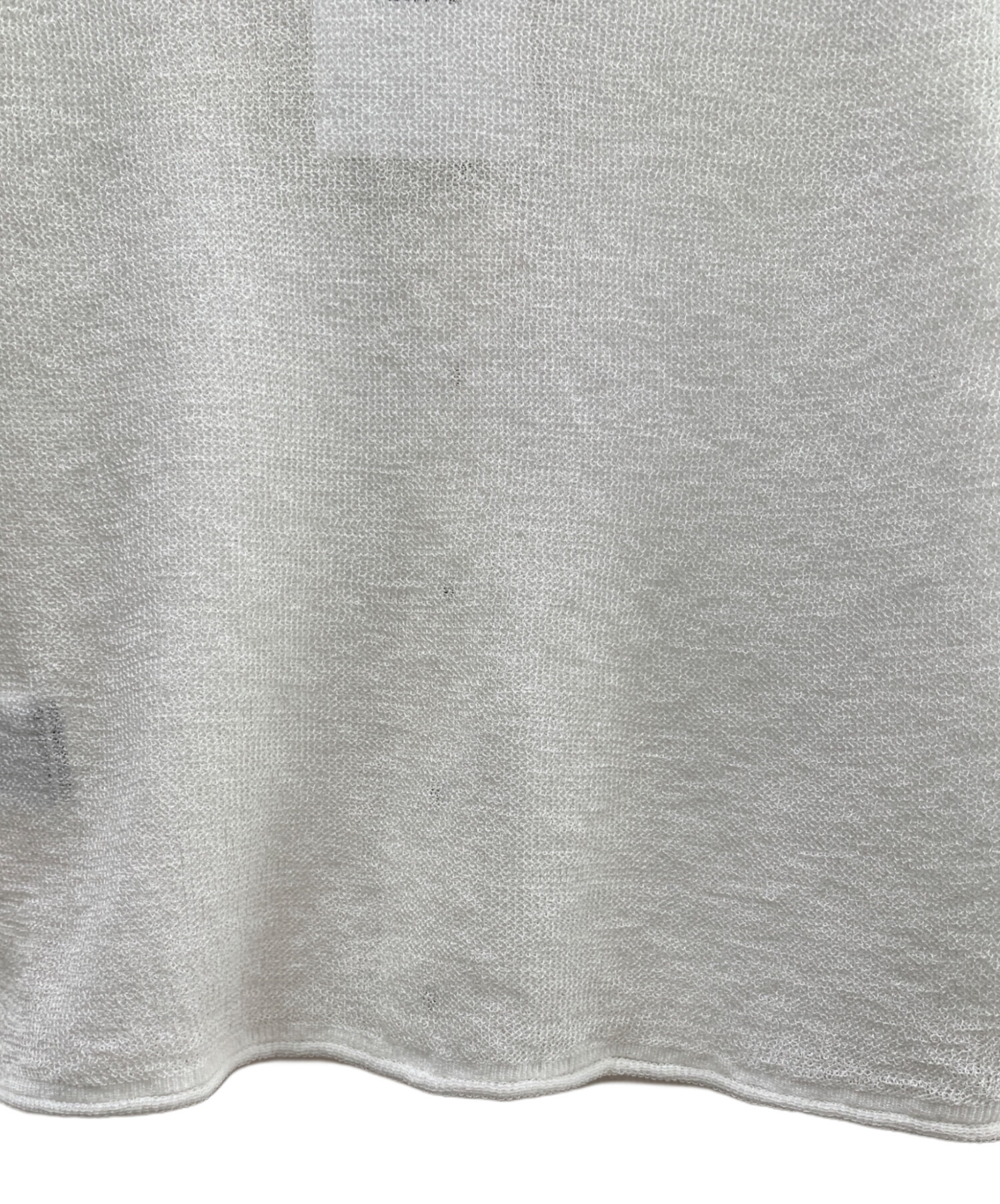 中古・古着通販】CLANE (クラネ) SHEER ROLLED EDGE KNIT CARDIGAN
