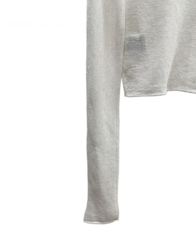 中古・古着通販】CLANE (クラネ) SHEER ROLLED EDGE KNIT CARDIGAN