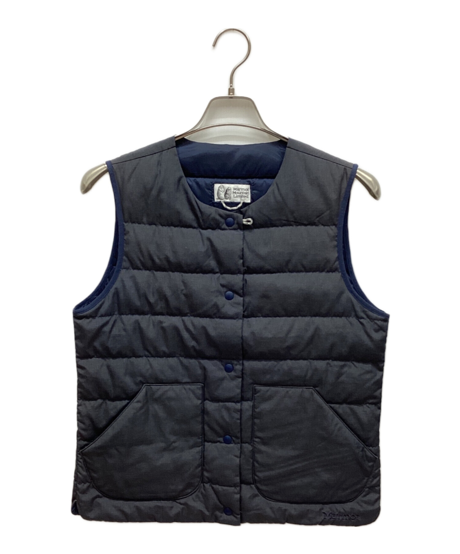 中古・古着通販】MARMOT (マーモット) ダウンベスト グレー サイズ:M