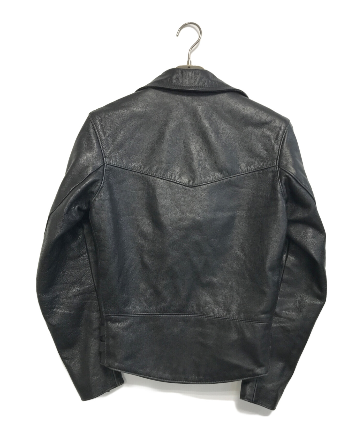 中古・古着通販】666 (666) ダブルライダースジャケット ブラック