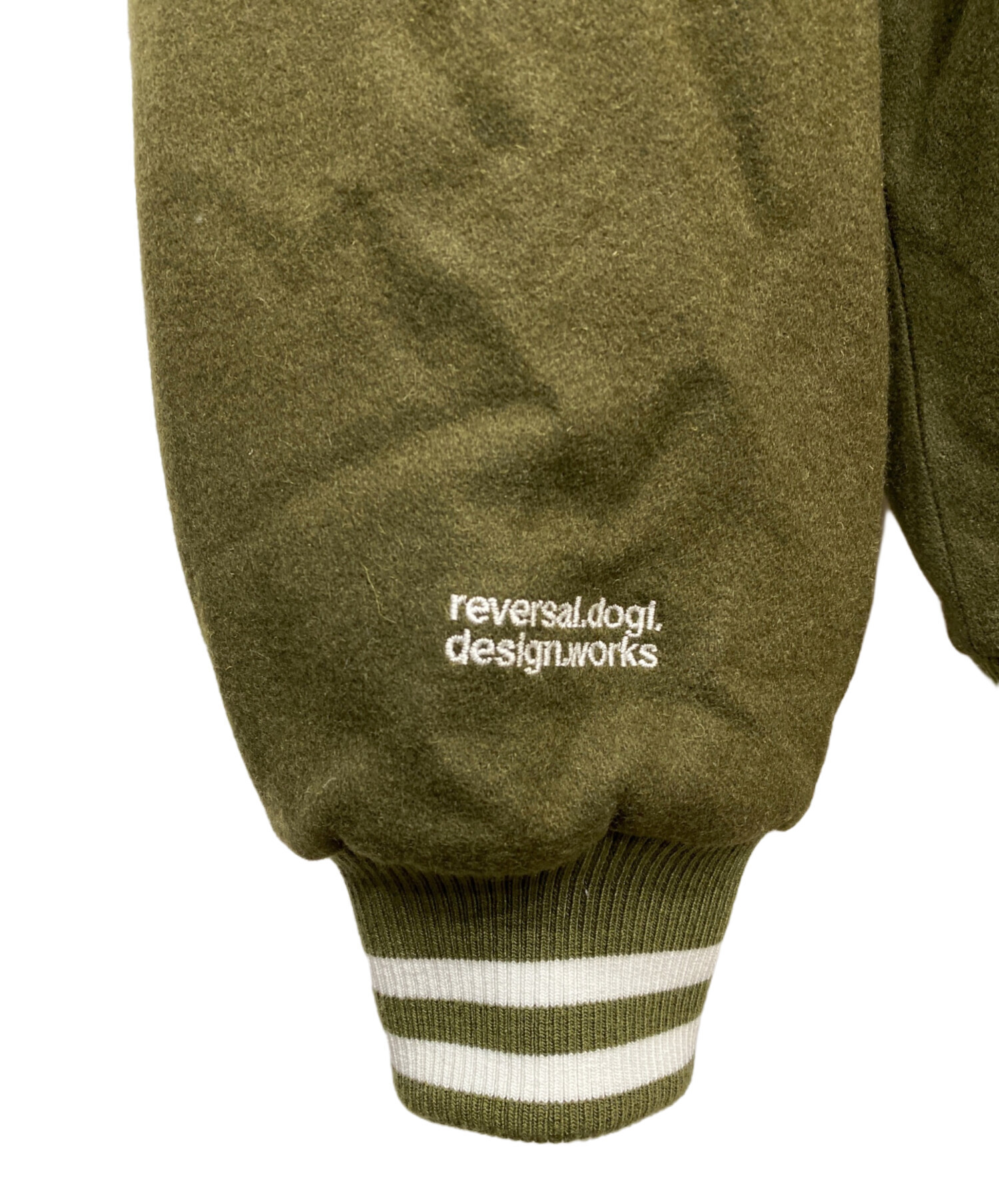 中古・古着通販】reversal (リバーサル) スタジャン オリーブ サイズ:L 