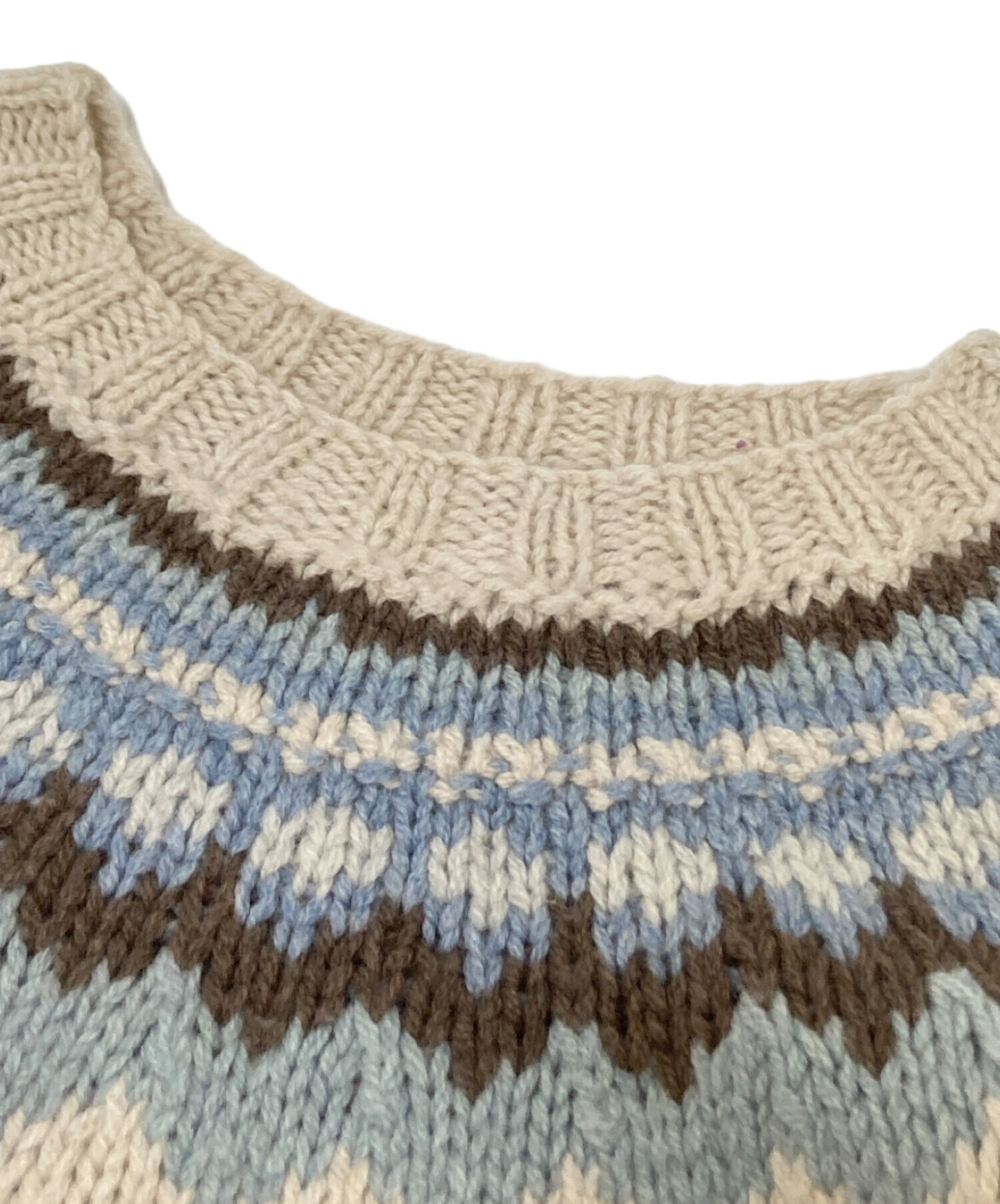 中古・古着通販】ERIBE (エリベ) ノルディックニット ベージュ サイズ