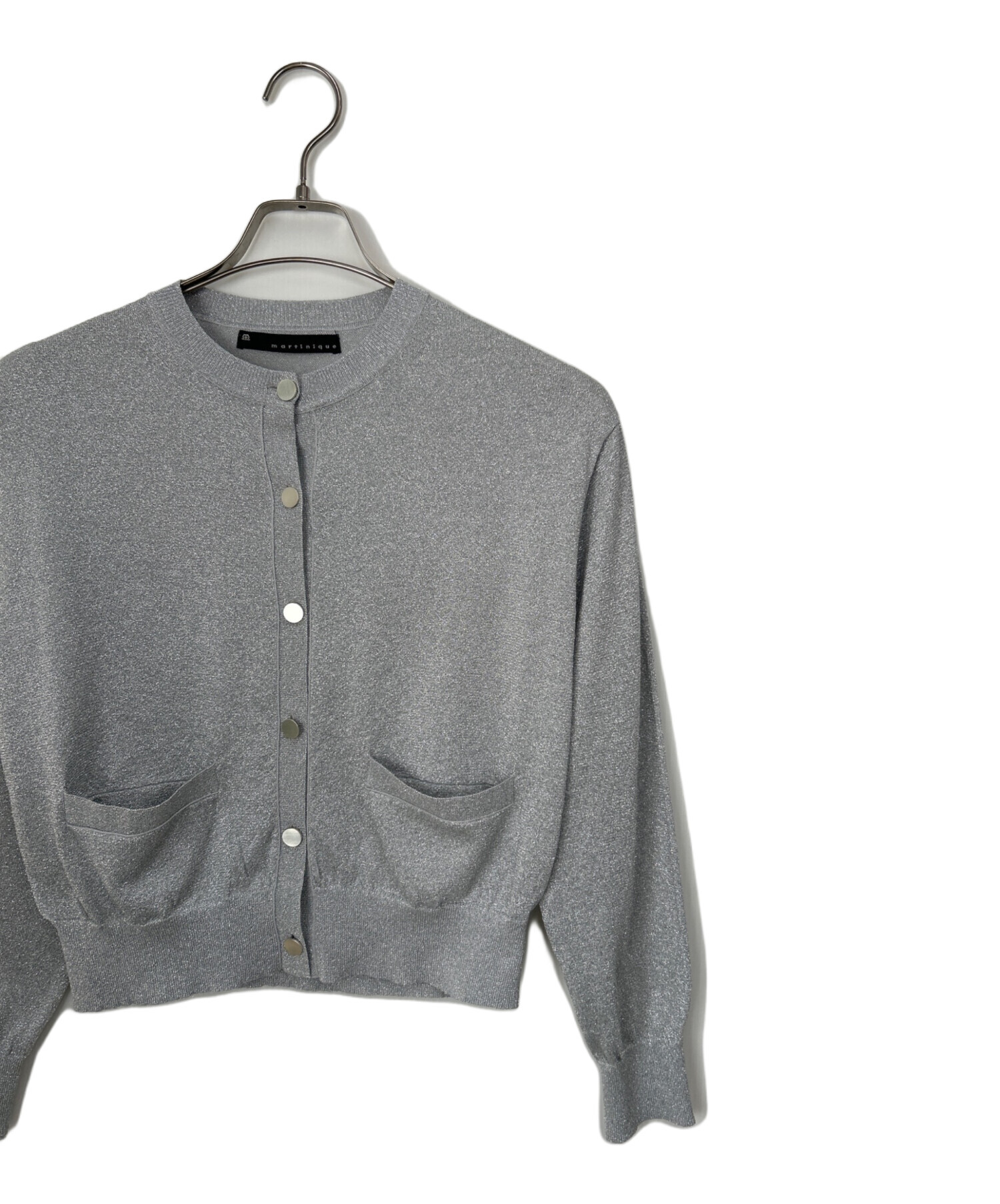 定価27万　新品未使用　現行モデル　デュベティカ　MIRAM　メタリック　銀 中古・古着通販】martinique (マルティニーク) ラメカーディガン