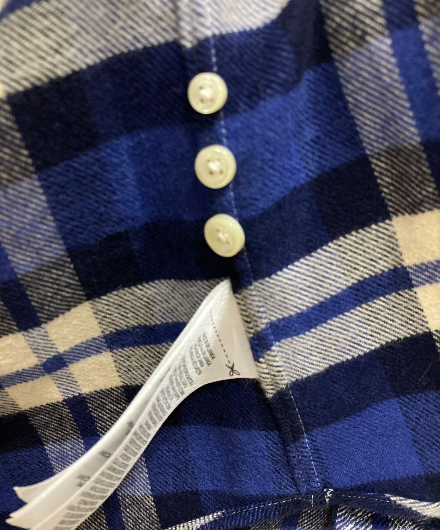 RRL Ralph Lauren ネルシャツ Lサイズ ネイビー/ブルー POLO RALPH LAUREN（ポロ・ラルフローレン） ポロ ラルフローレン