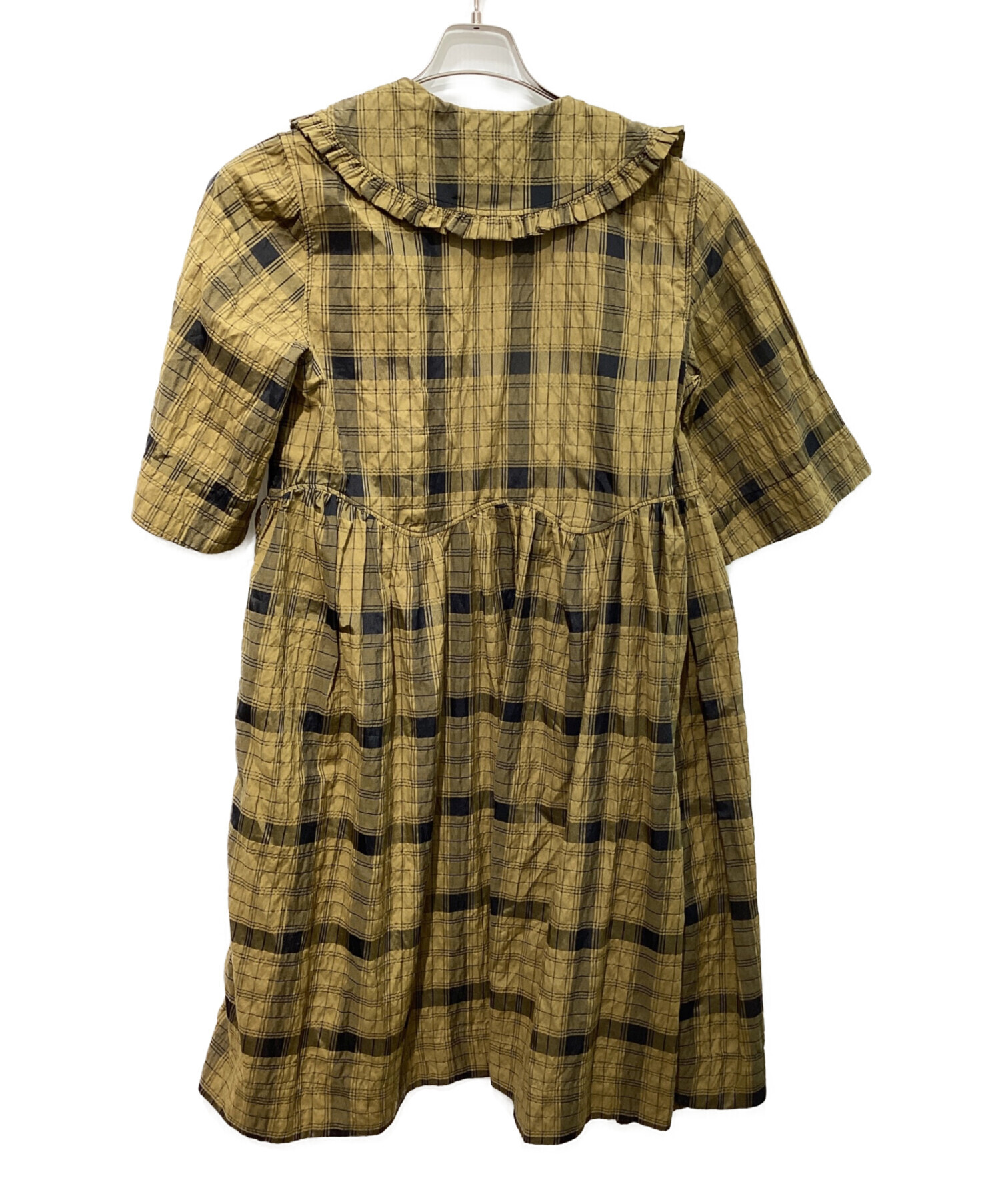 中古・古着通販】GANNI (ガニー) ピーターパンカラーチェック 