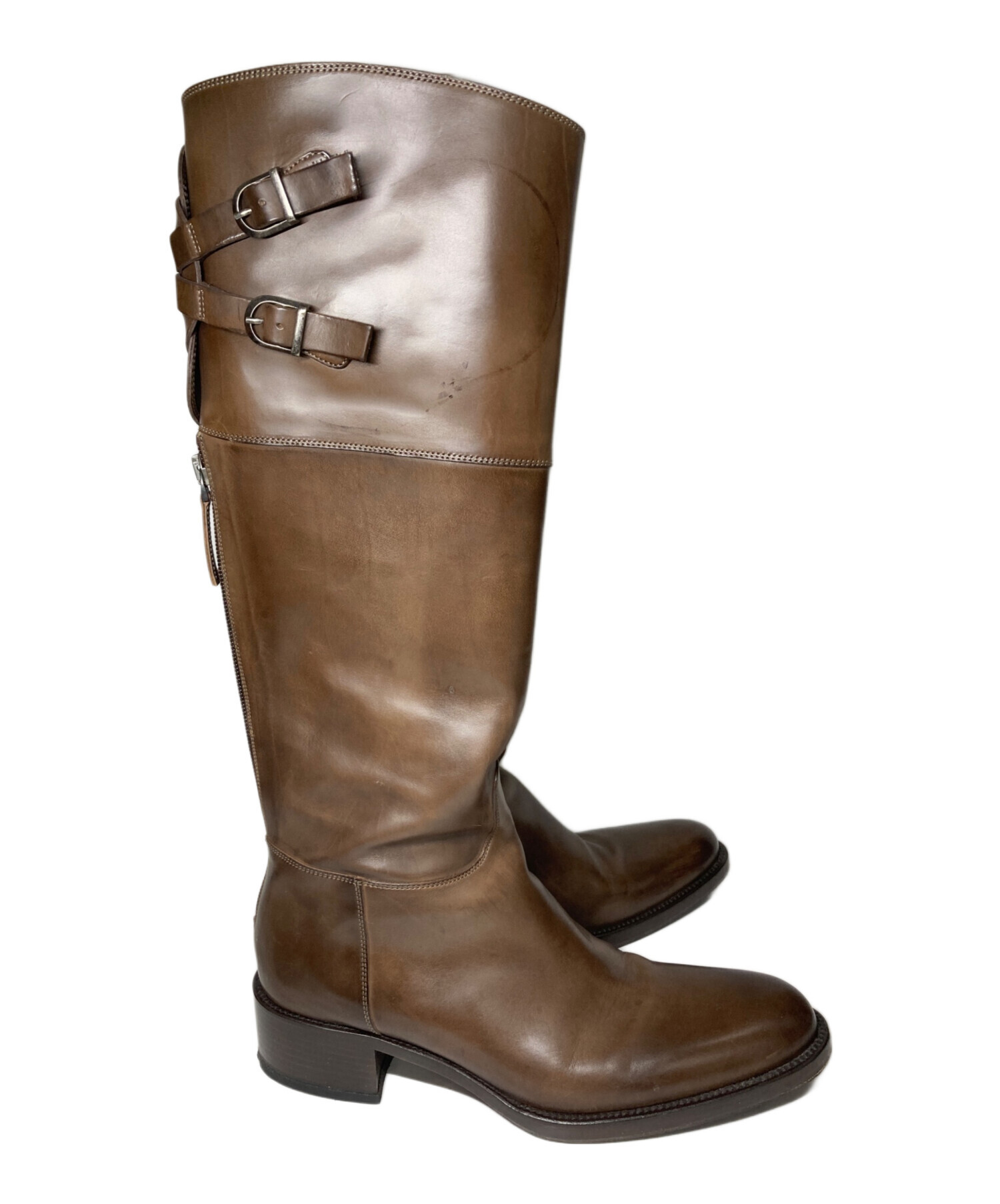 中古・古着通販】SARTORE (サルトル) バックベルトブーツ ブラウン