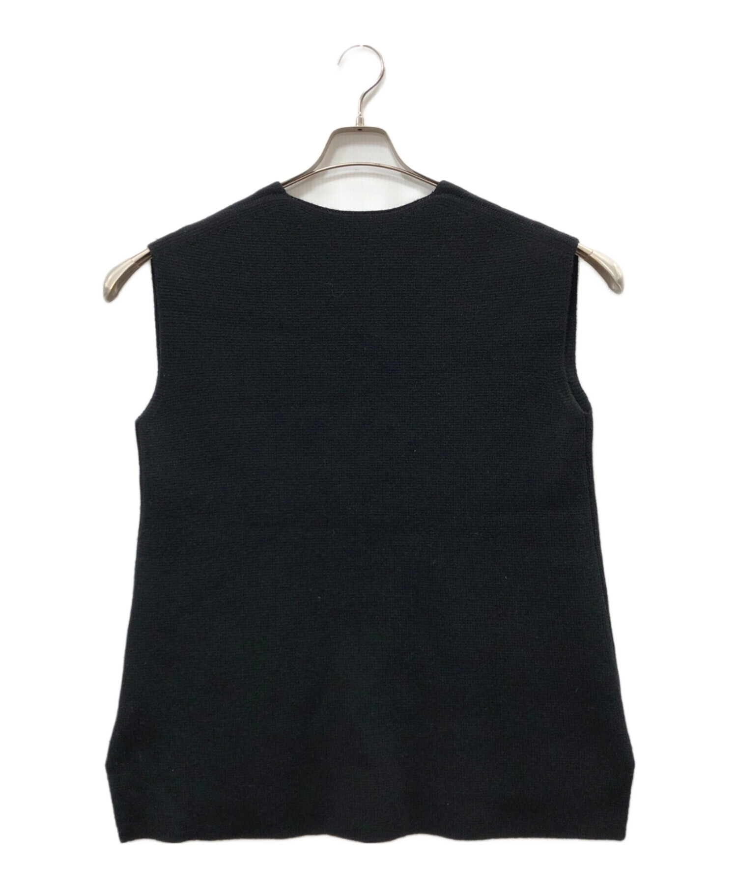 中古・古着通販】Drawer (ドゥロワー) ニットジレ ブラック サイズ