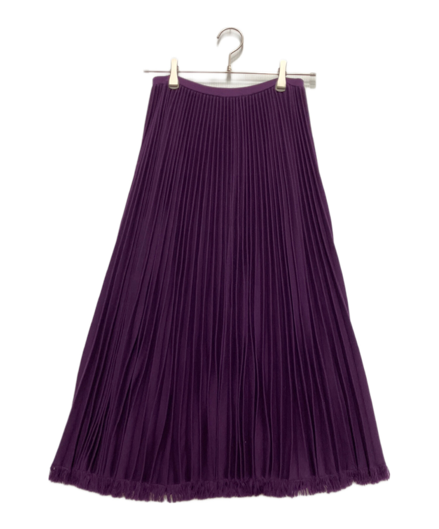 中古・古着通販】DRAWER (ドゥロワー) 18Gウールフリンジプリーツ