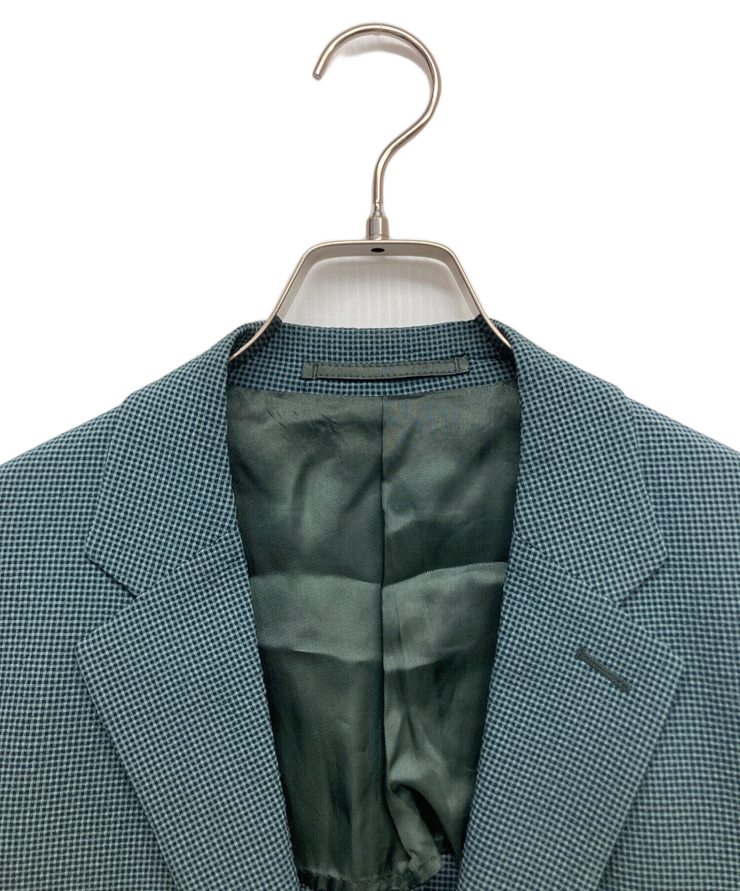 中古・古着通販】PRADA (プラダ) シアサッカー2Bジャケット ブルー