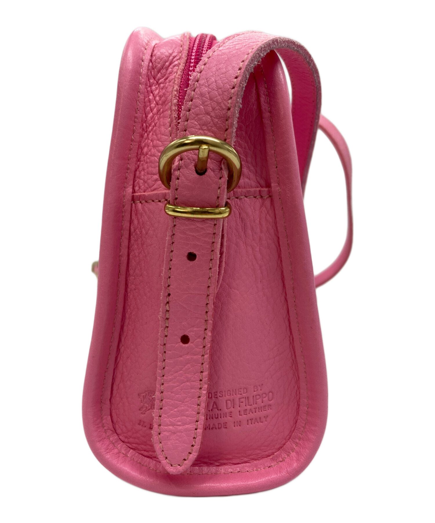 IL BISONTE   イルビゾンテ ショルダーバッグ　ピンク 中古・古着通販】IL BISONTE (イル ビゾンテ) CLASSIC CROSSBODY BAG