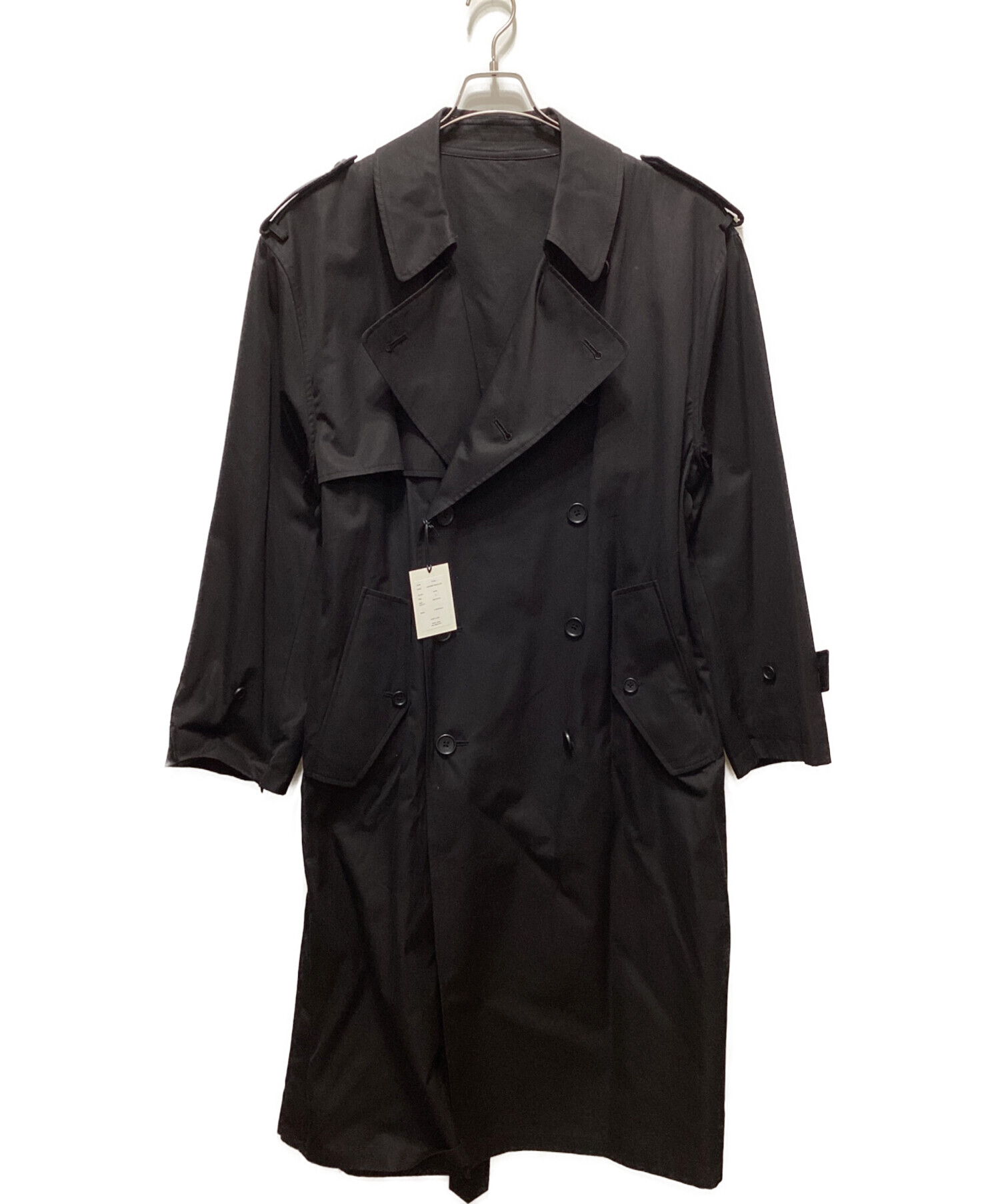 中古・古着通販】stein (シュタイン) OVERSIZED TRENCH COAT ブラック