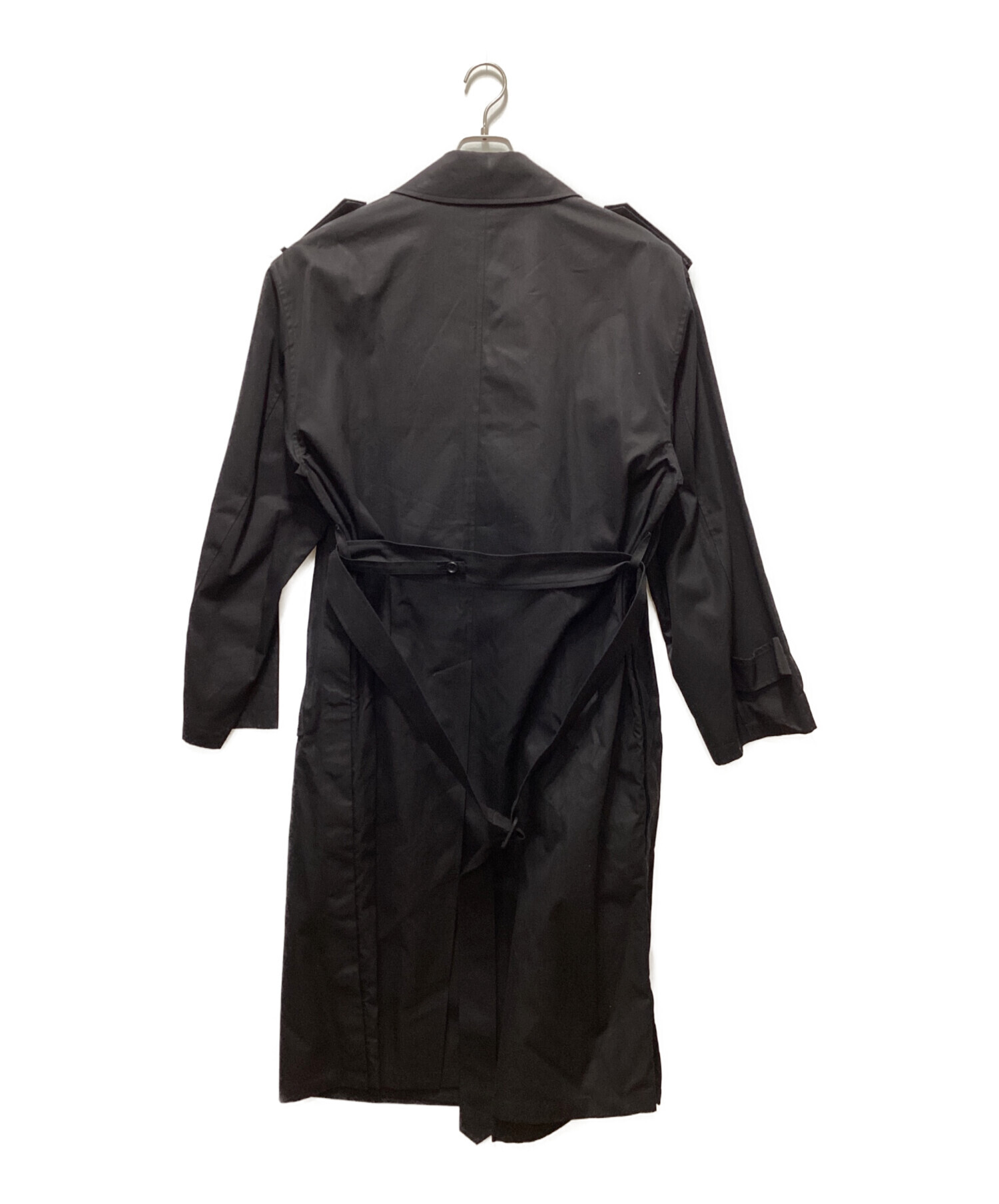 中古・古着通販】stein (シュタイン) OVERSIZED TRENCH COAT ブラック