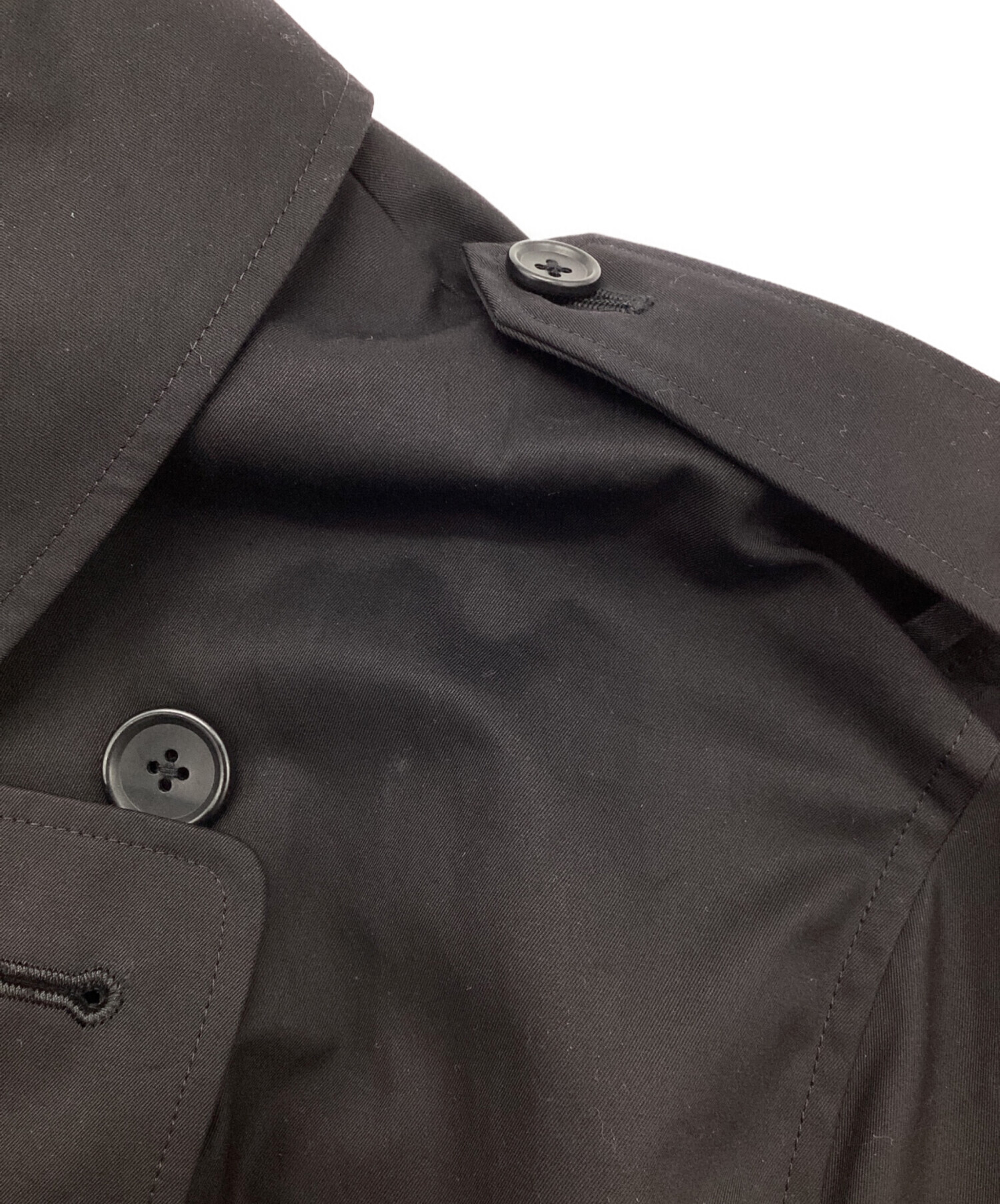 中古・古着通販】stein (シュタイン) OVERSIZED TRENCH COAT ブラック