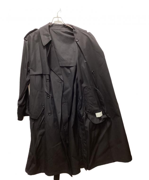 stein/シュタイン OVERSIZED TRENCH COAT ブラック S 中古・古着通販】stein (シュタイン) OVERSIZED TRENCH COAT ブラック