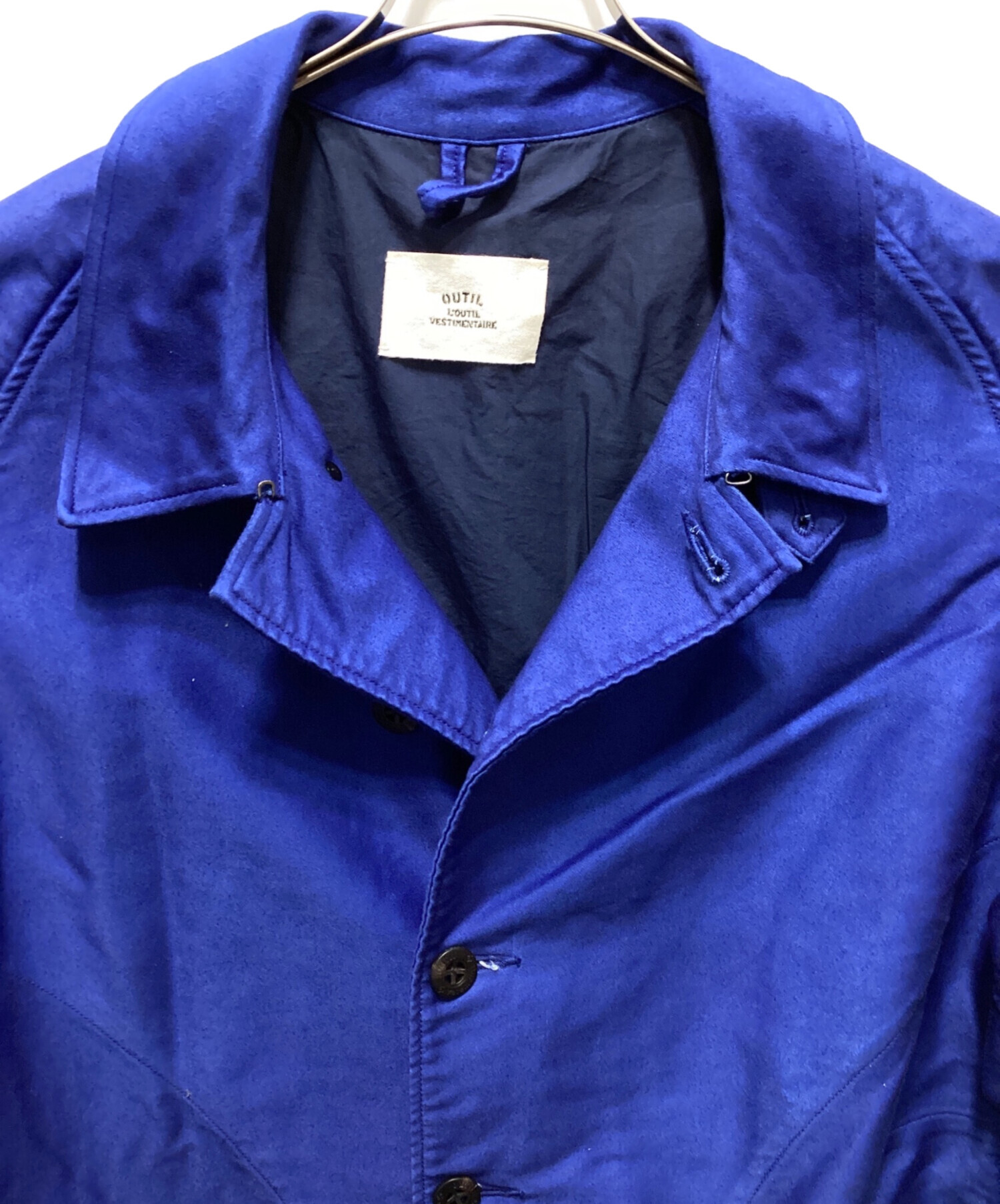 中古・古着通販】OUTIL (ウティ) コットンコート ブルー サイズ:3