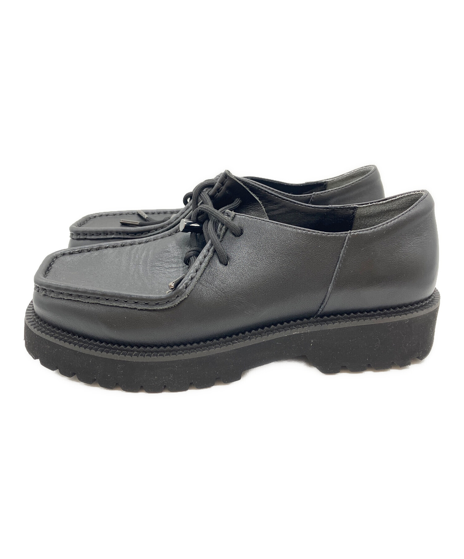 中古・古着通販】CTHY (シティ) TIROLEAN LETHER DAD SHOES ブラック