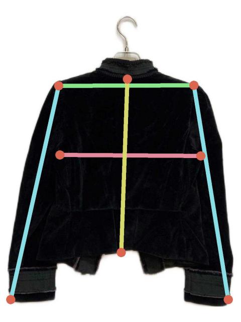 MARC JACOBS 刺繍入りベルベットジャケット サイズ4 中古・古着通販】MARC JACOBS (マークジェイコブズ) ベルベット