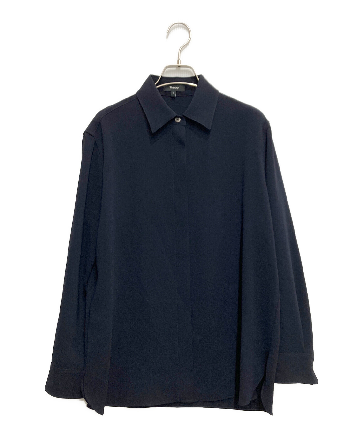 中古・古着通販】theory (セオリー) 長袖シャツ ネイビー サイズ:S
