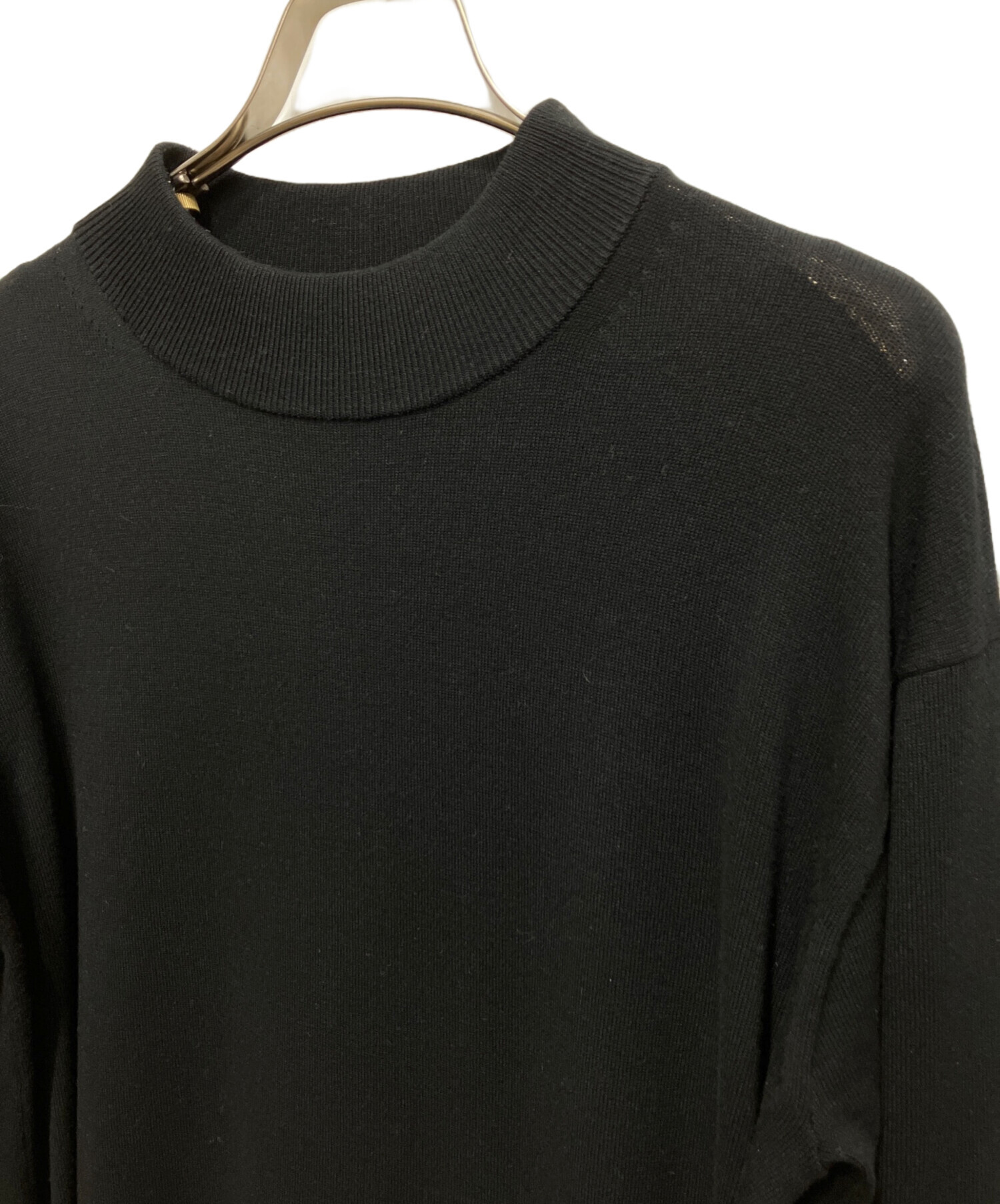 中古・古着通販】theory (セオリー) ニットワンピース ブラック サイズ