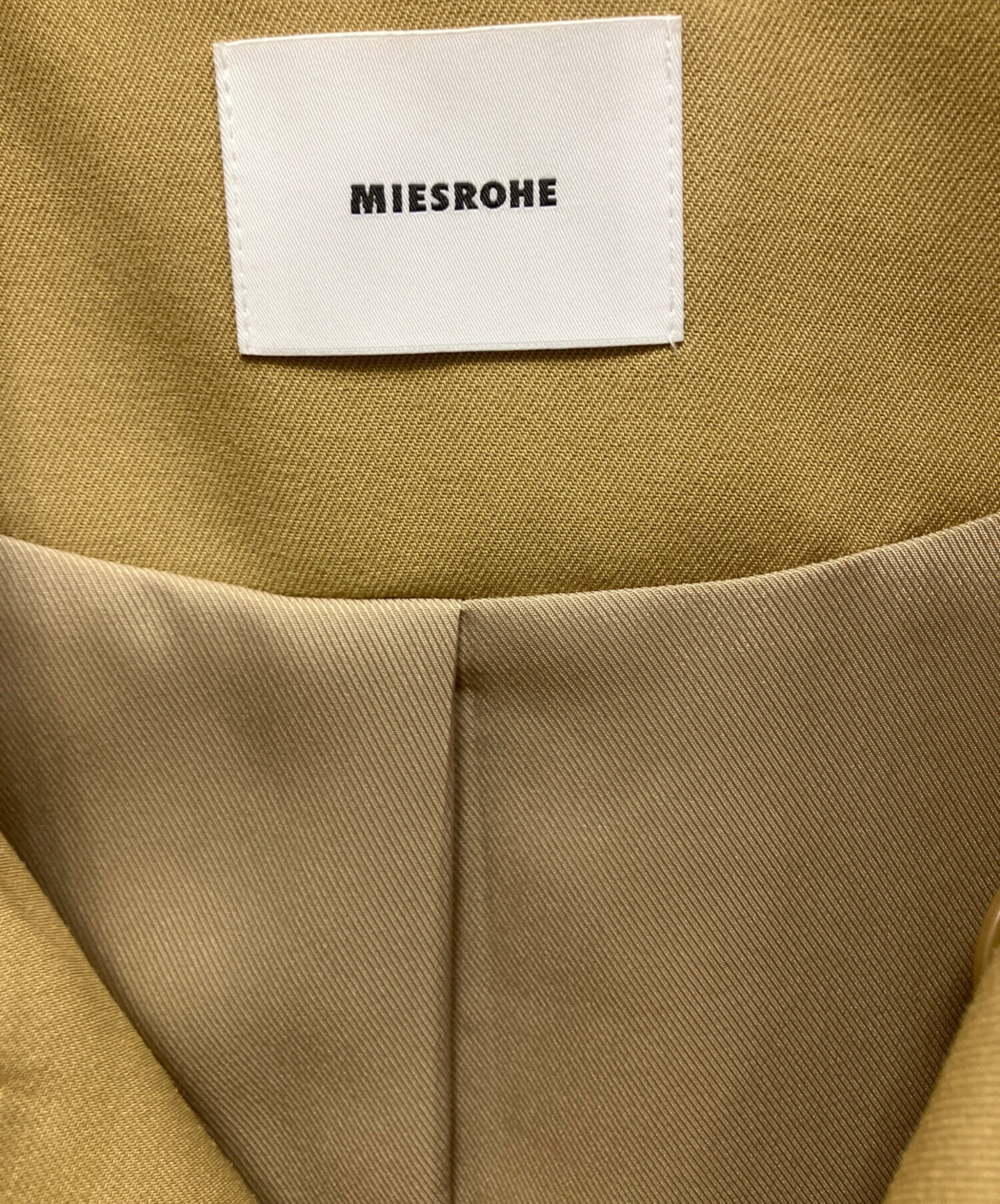 中古・古着通販】MIESROHE (ミースロエ) ドルマンステンカラーコート 