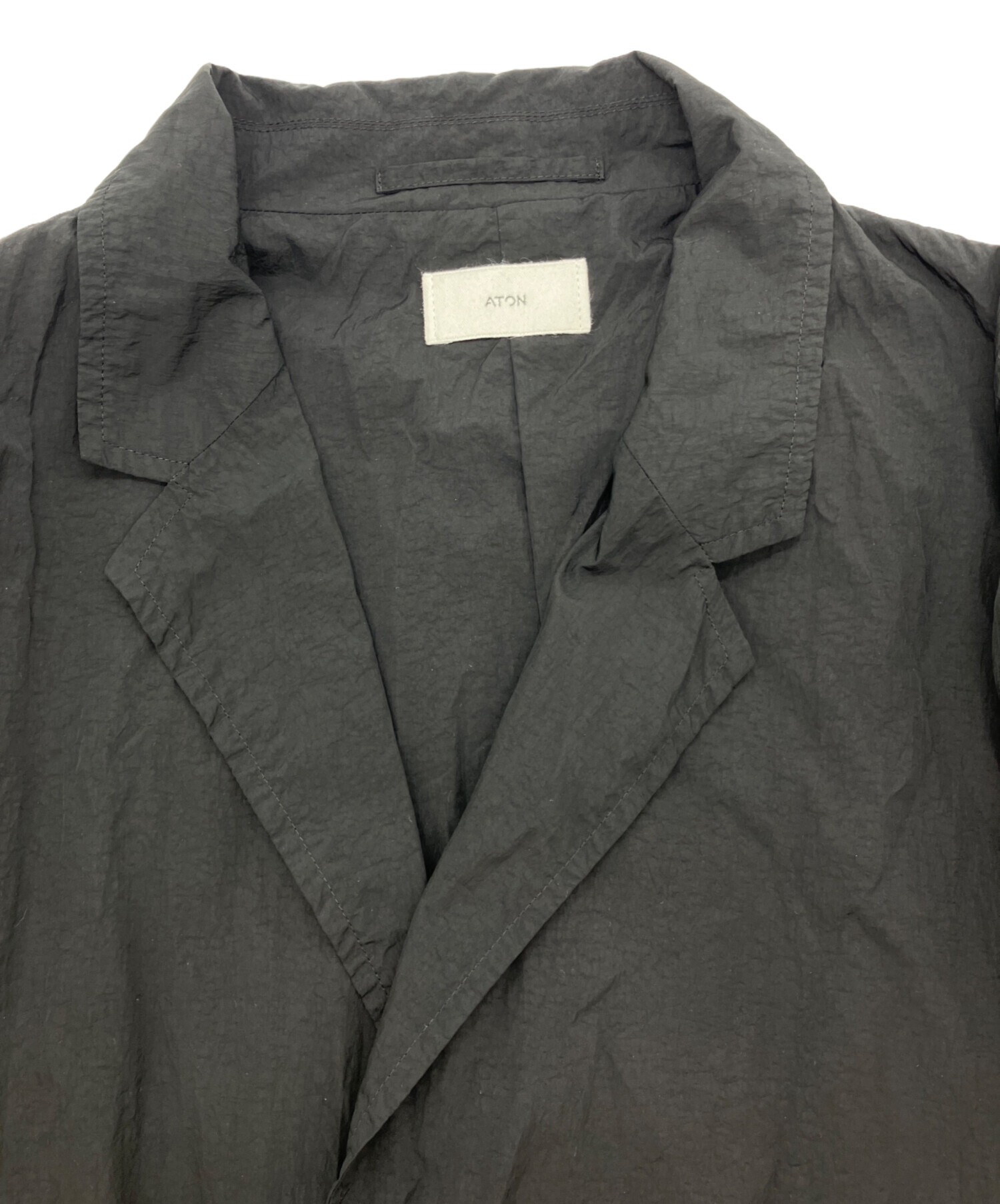 4*s様 ATON ガーメントダイ テーラードジャケット JKAGGM6970 中古・古着通販】ATON (エイトン) GARMENT DYED TAILORED JACKET