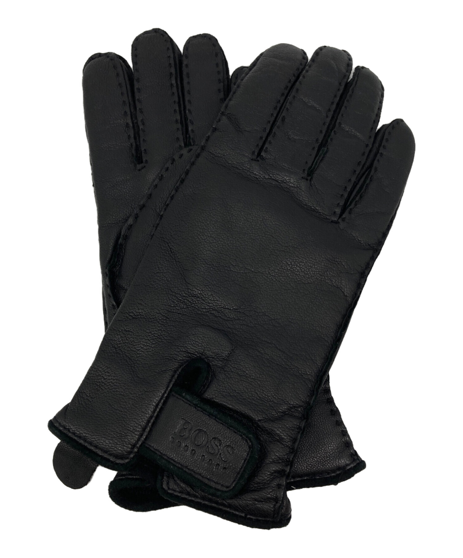 中古・古着通販】BOSS HUGO BOSS (ボス ヒューゴボス) レザーグローブ