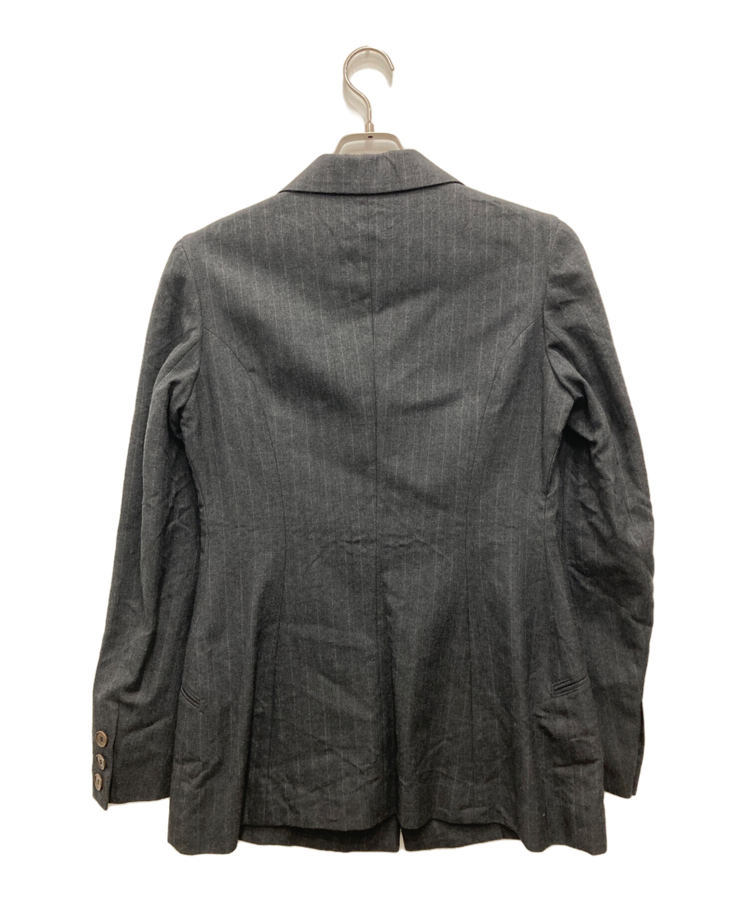 中古・古着通販】Y's (ワイズ) 1Bテーラードジャケット ダークグレー