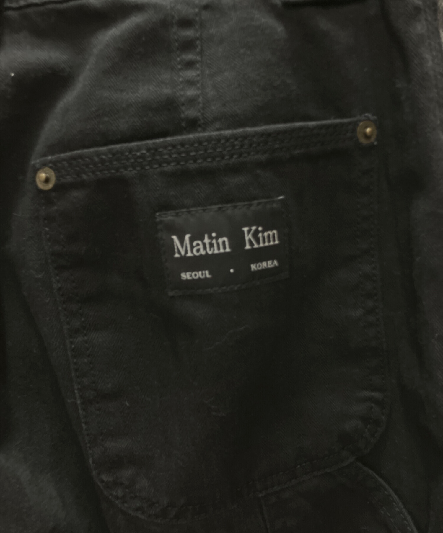 中古・古着通販】Matin Kim (マーティン・キム) 切替デニムパンツ 