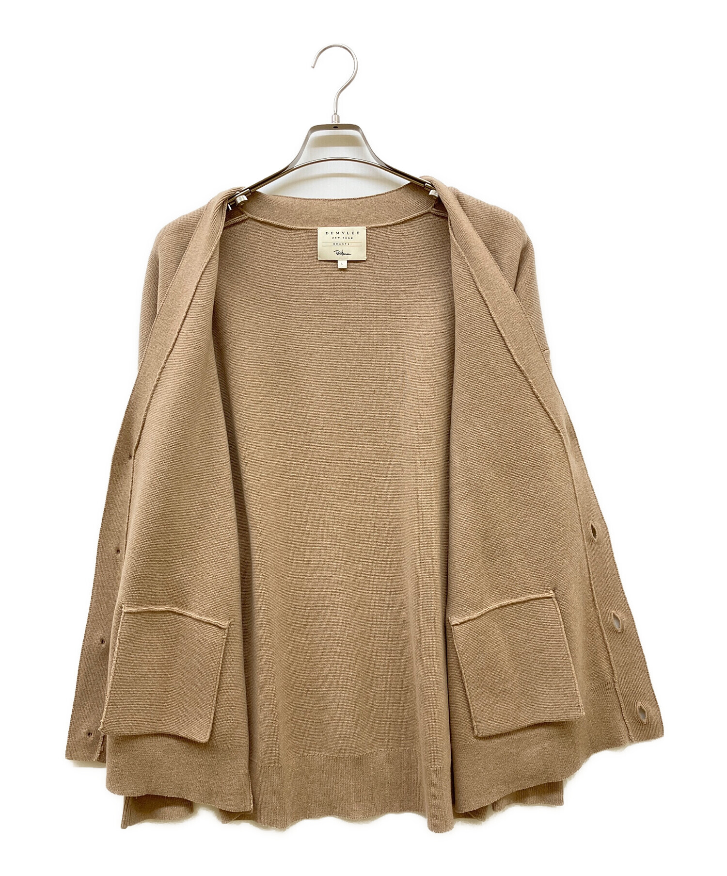 DEMYLEE for Ron Herman(ロンハーマン）カーディガンベージュ 中古・古着通販】DEMYLEE (デミリー) Ron Herman (ロンハーマン